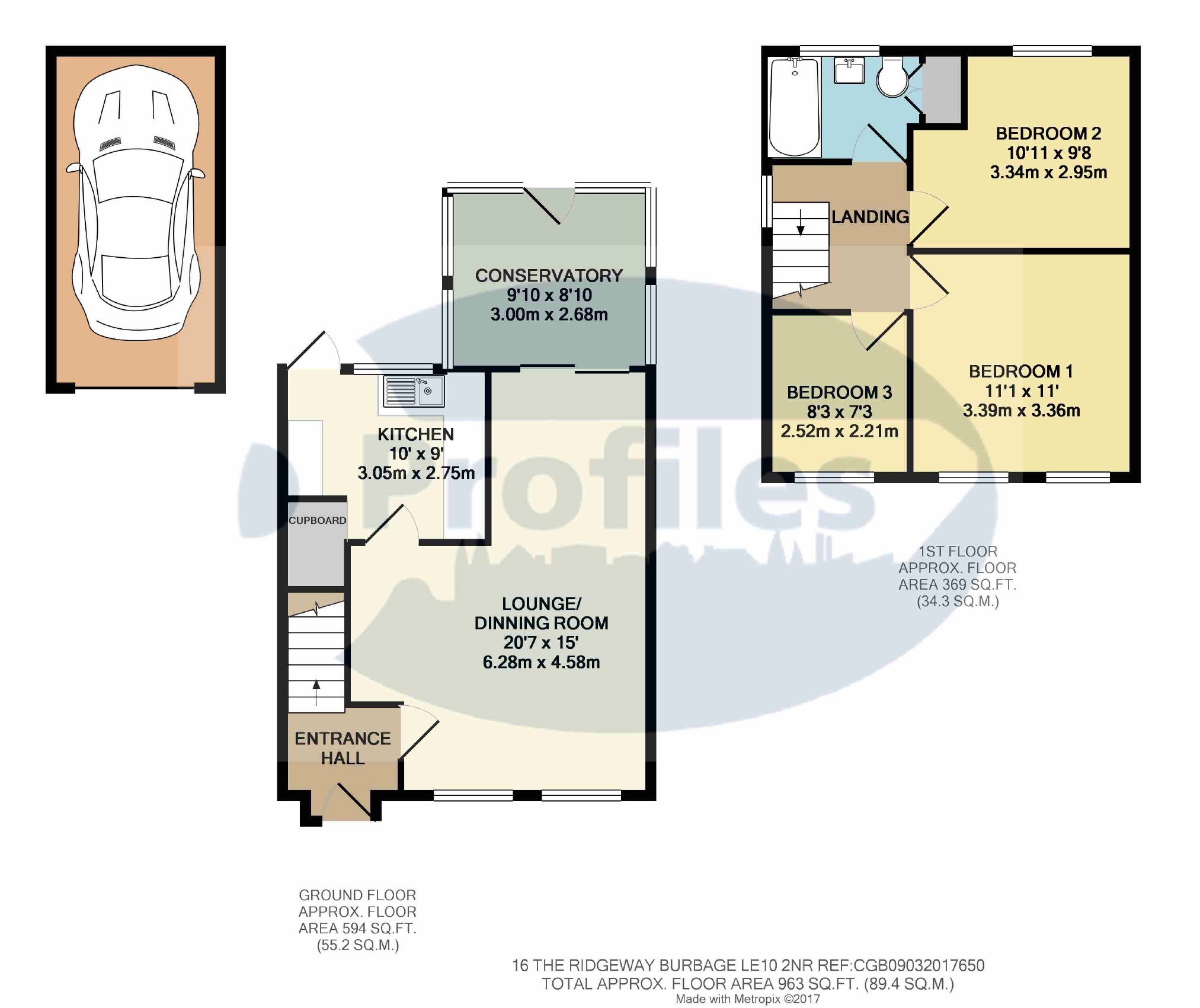 3 Bedrooms Semi-detached house to rent in The Ridgeway, Burbage, Hinckley LE10