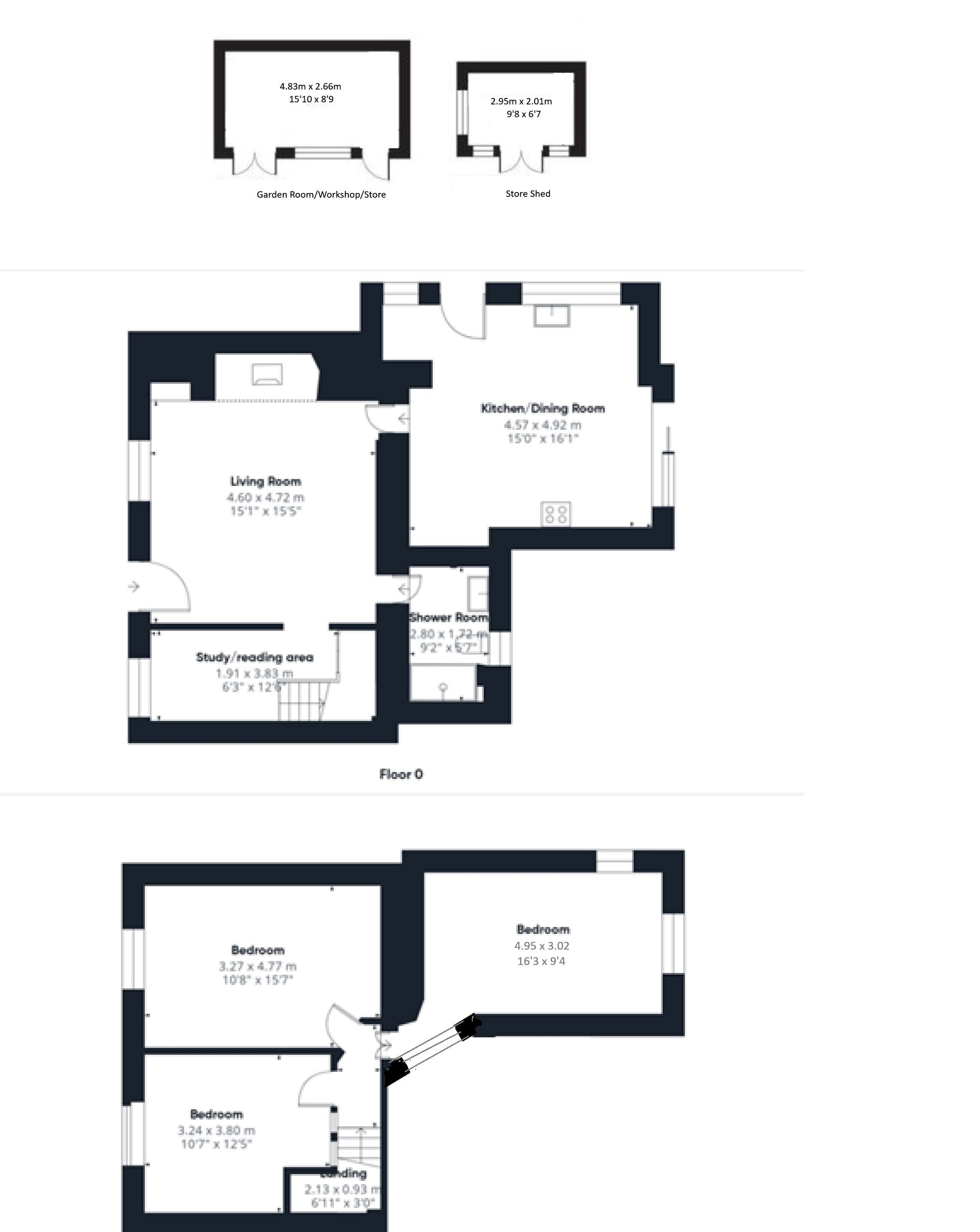 1 Croft Cottages, Exeter floorplan
