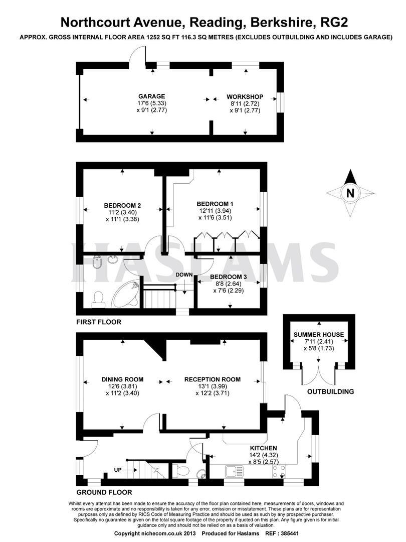 115, Northcourt Avenue, Reading floorplan