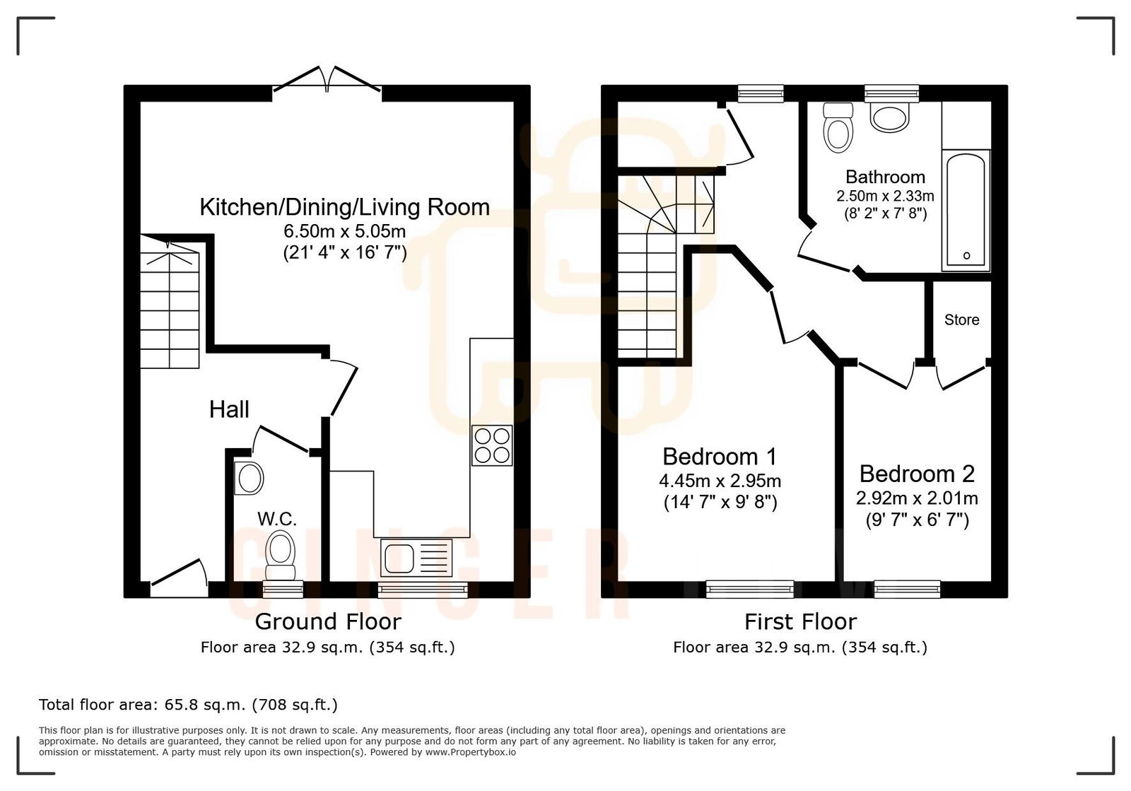 1, The Conifers, Bedford floorplan