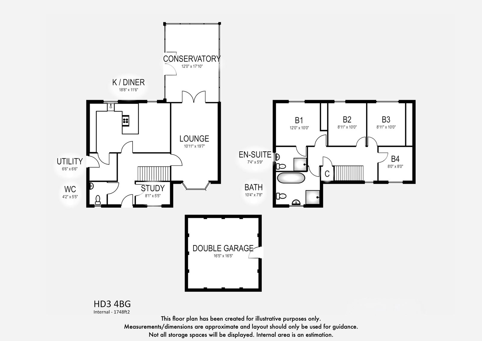 54, Haywood Avenue, Huddersfield floorplan