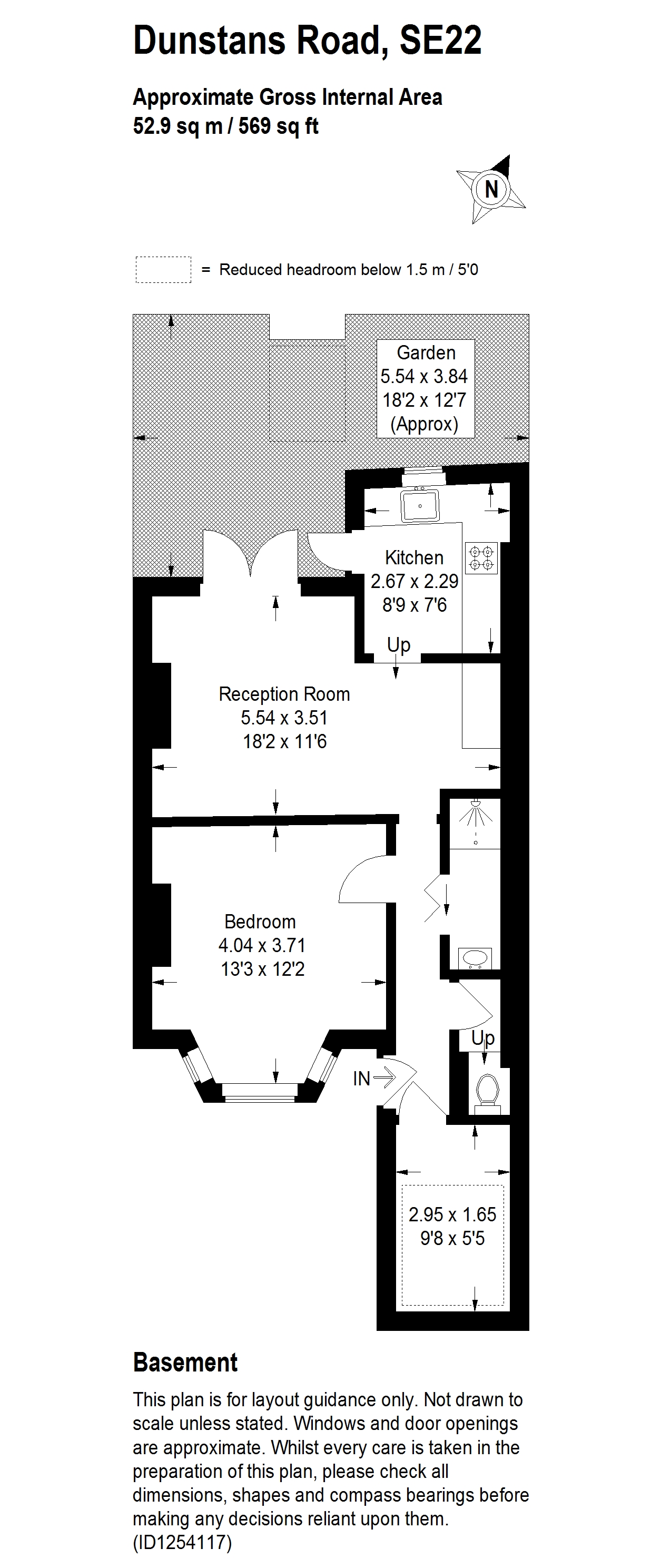 208a, Dunstans Road, London floorplan