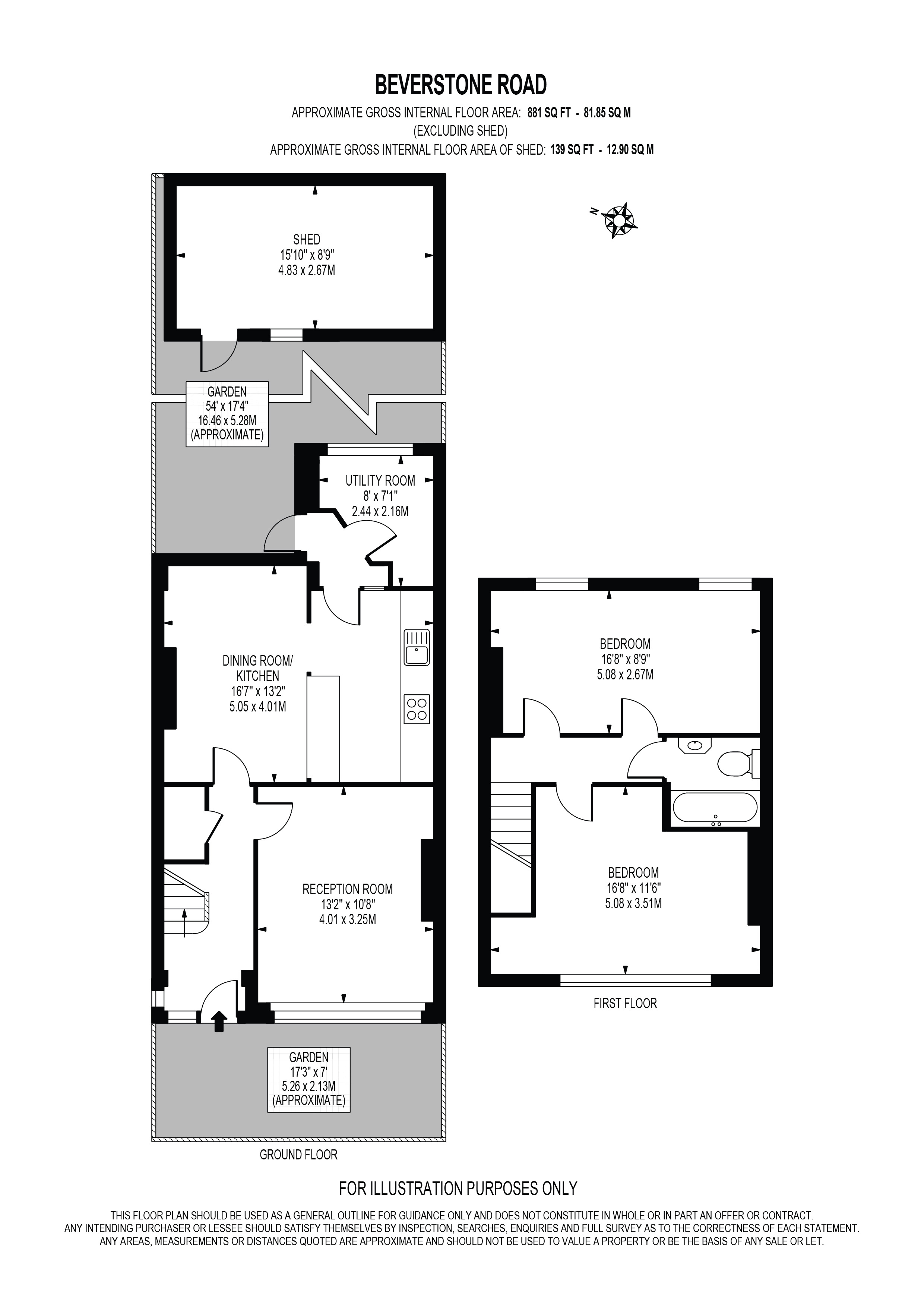 11, Beverstone Road, Surrey floorplan