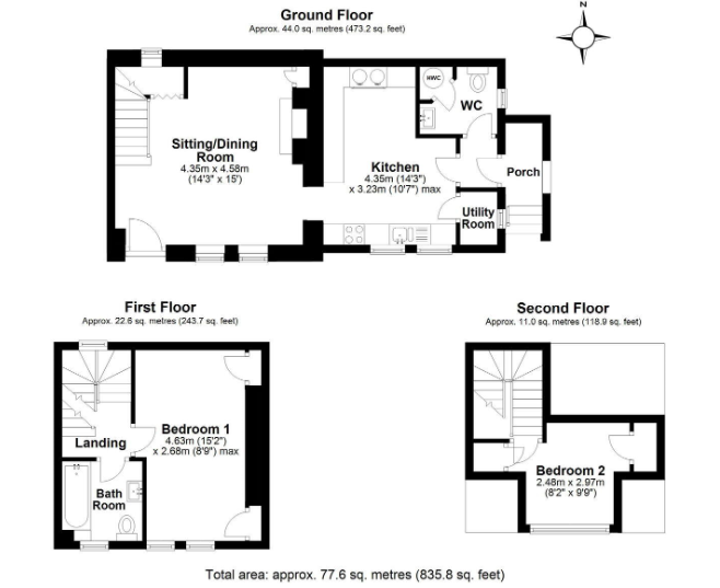 1, Coxhill Lane, Devizes floorplan