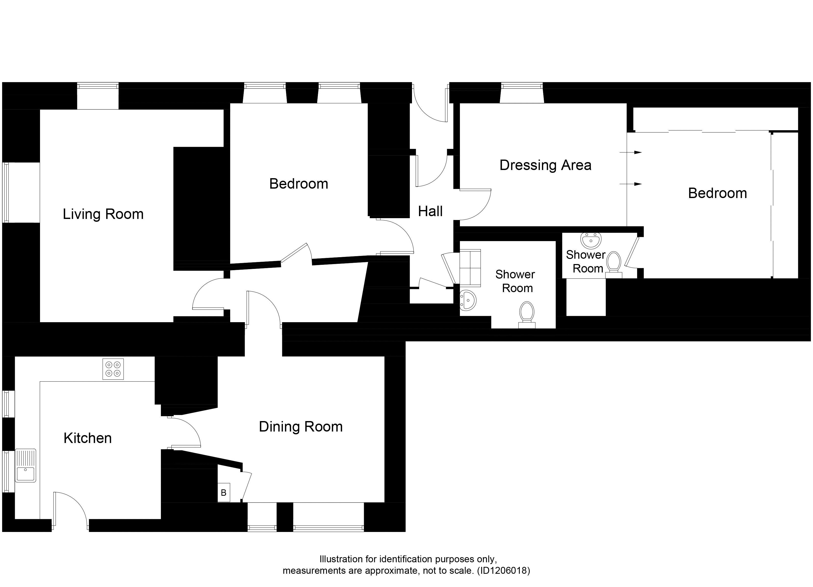 Riverside, Largo Road, Leven floorplan