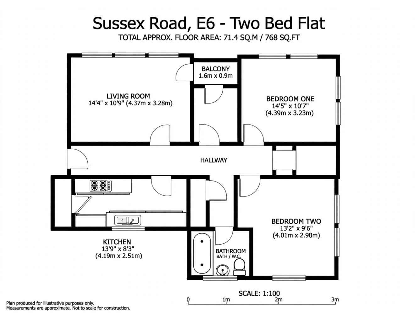 Sussex Road, London floorplan