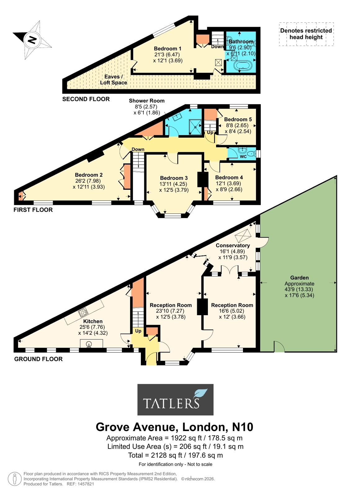 76, Grove Avenue, London floorplan
