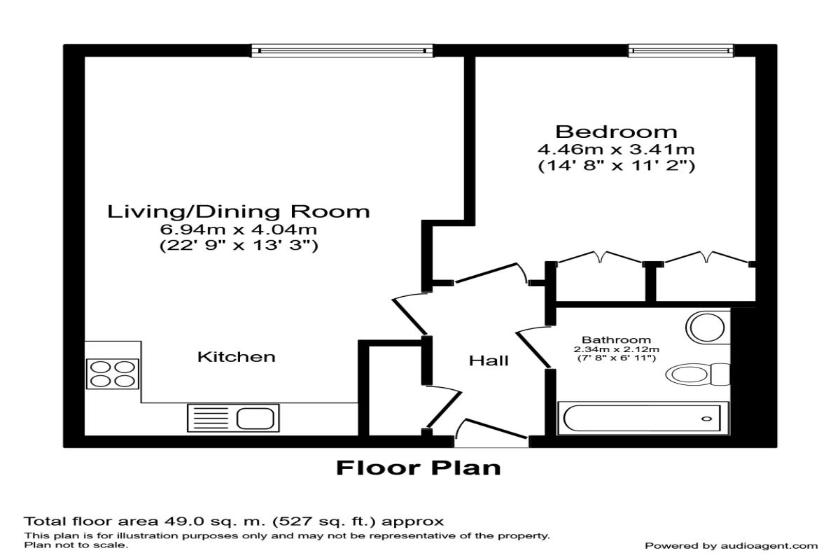 1 Bedrooms Flat to rent in Broadway, Salford M50
