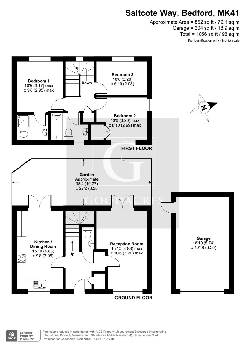 16 Saltcote Way, Bedford floorplan
