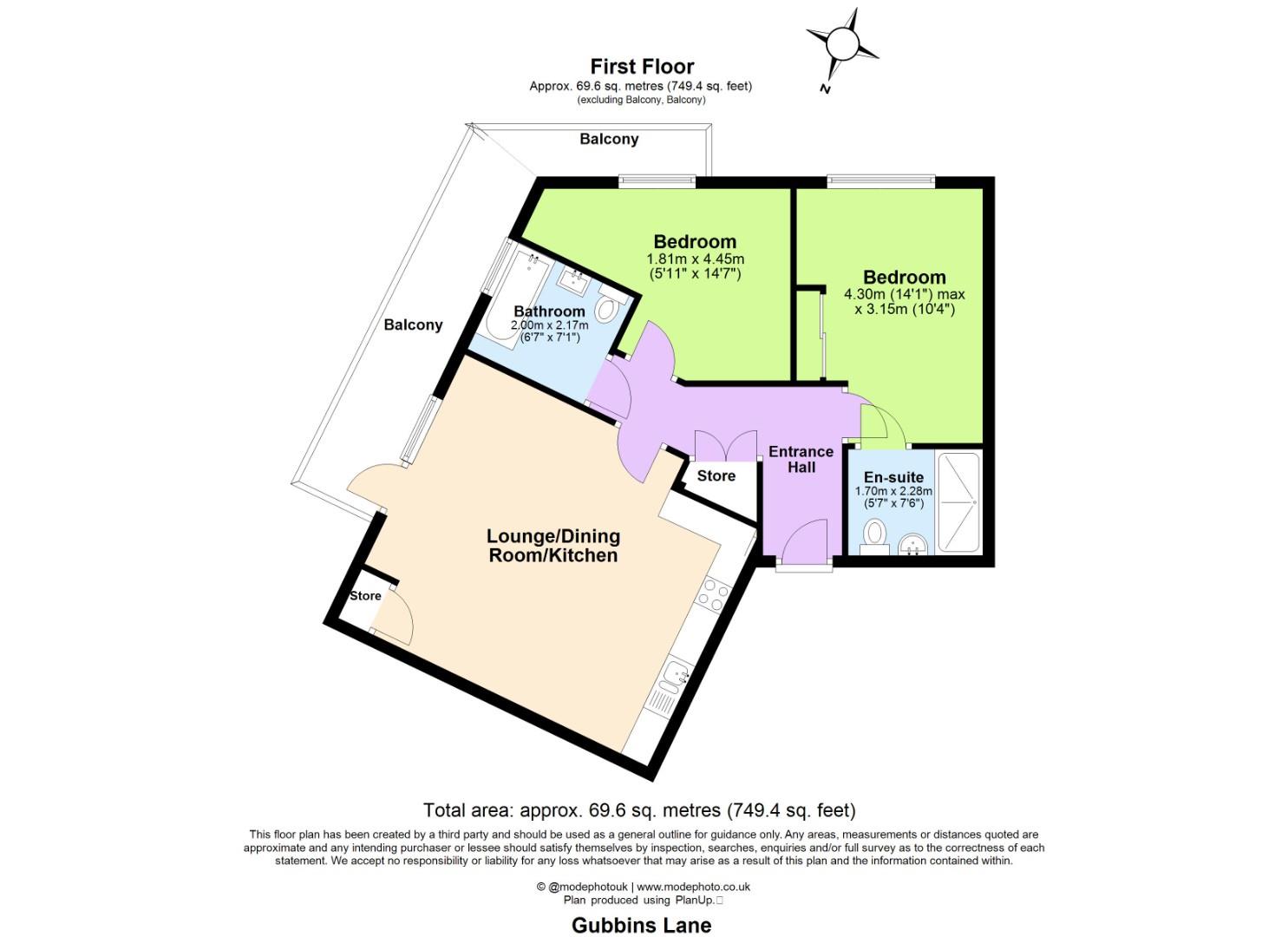 34 Bell Flower Lodge, Gubbins Lane, Romford floorplan