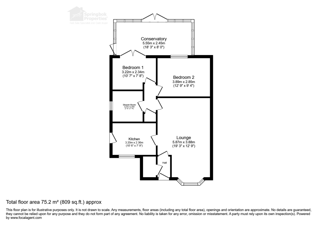 58, Springvale Road, Danesmoor floorplan