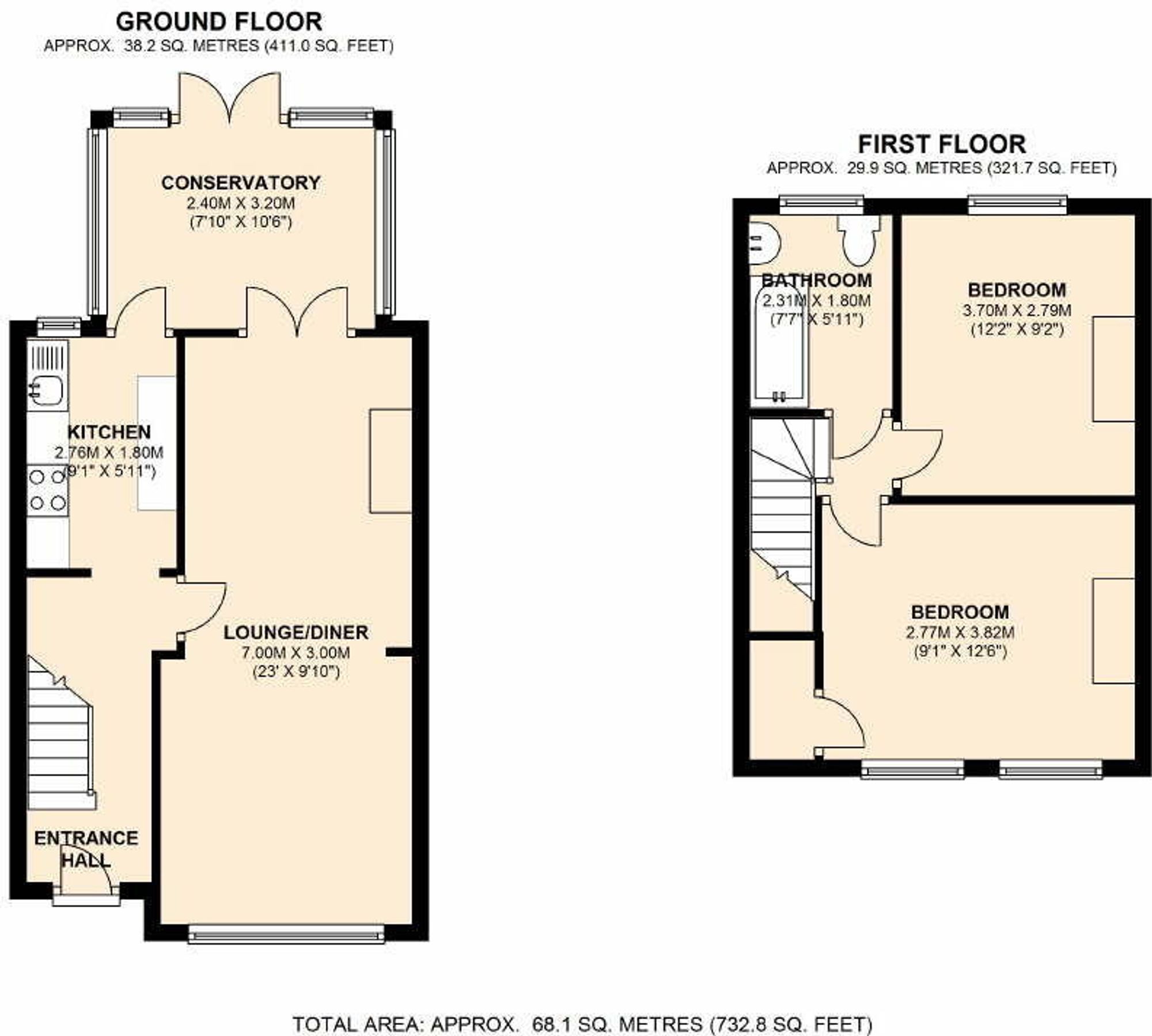 19 Caenwood Road, Ashtead floorplan