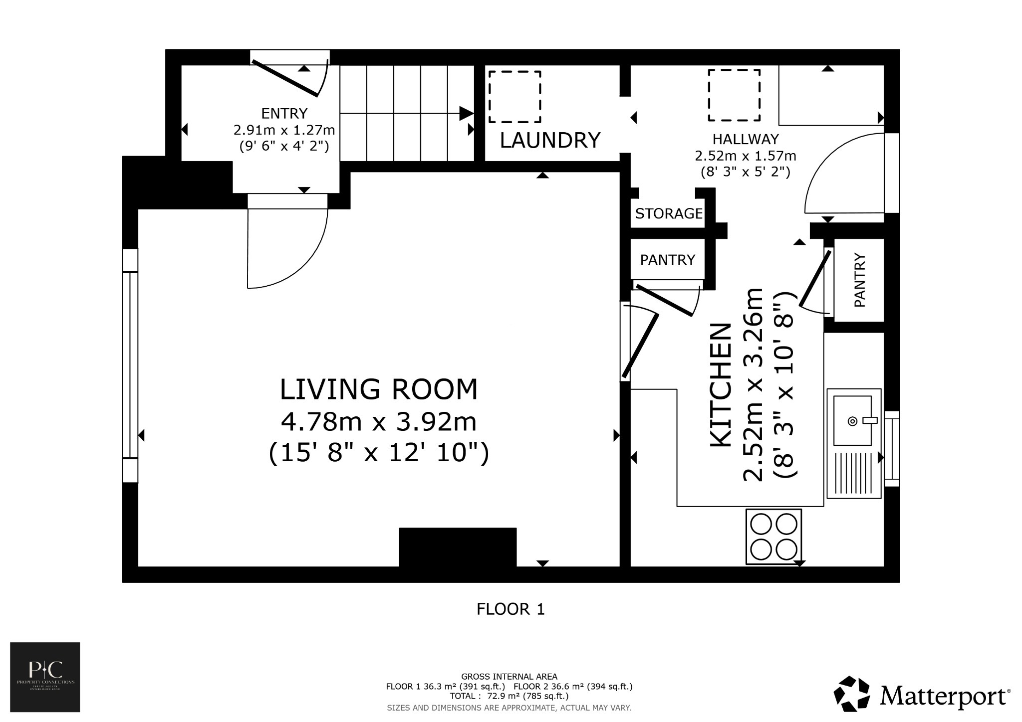 107, Charles Crescent, Bathgate floorplan