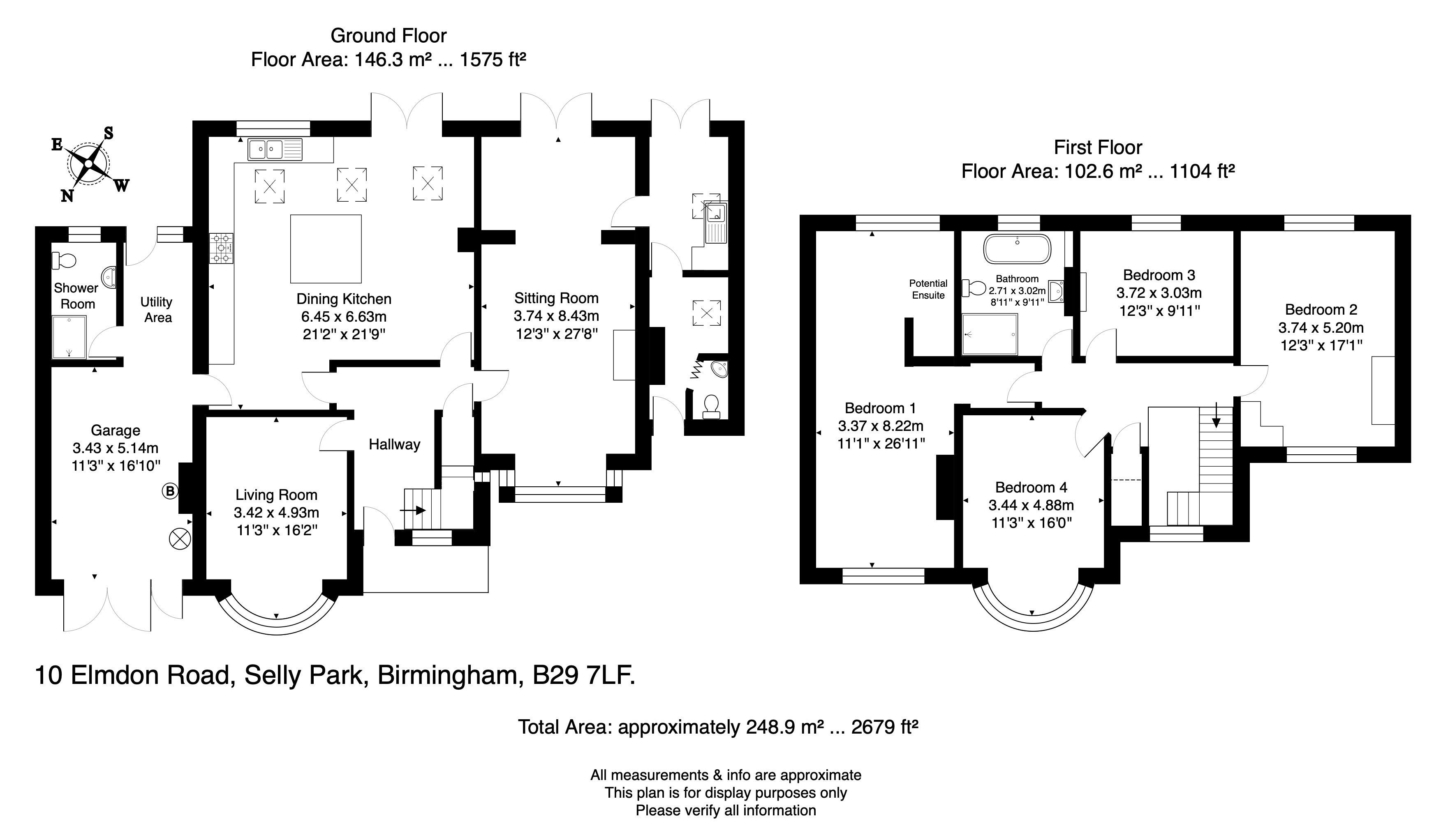 10, Elmdon Road, Birmingham floorplan