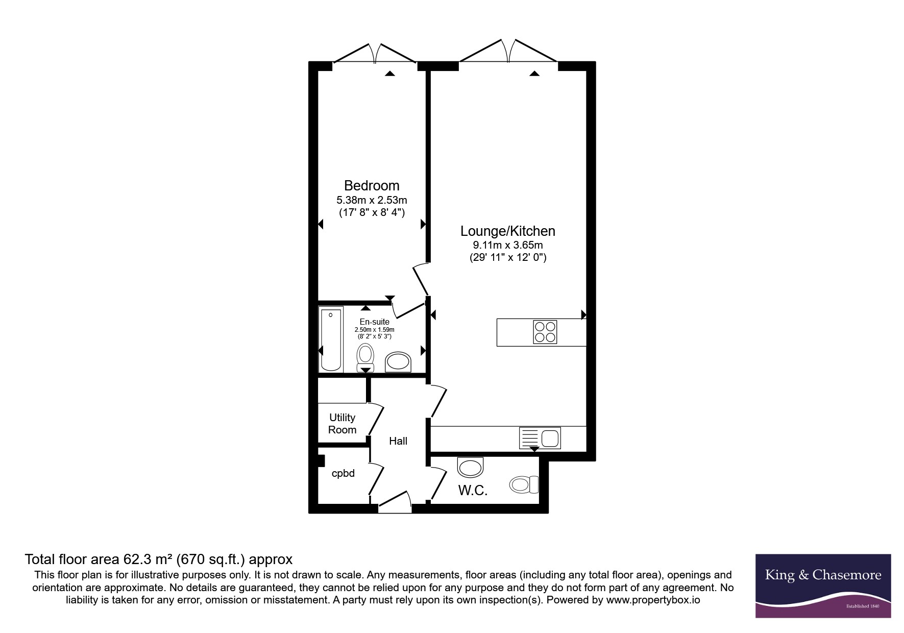 3 King Edward VII Apartments,, Kings Drive, West Sussex floorplan