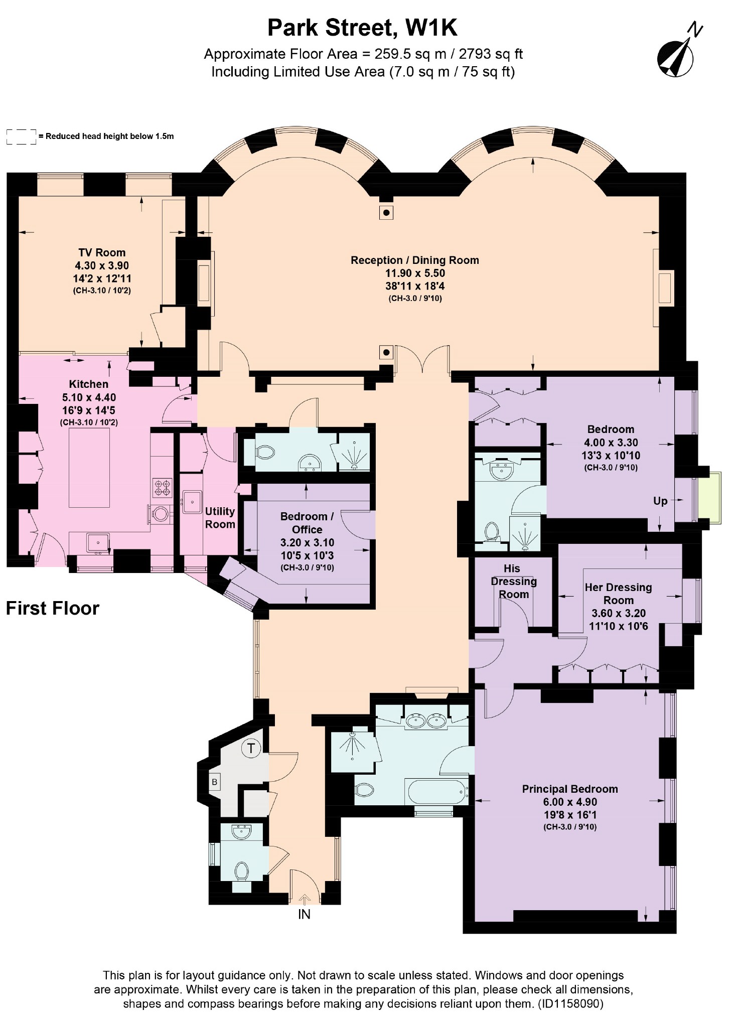 Flat G Upper Feilde, 71, Park Street, London floorplan