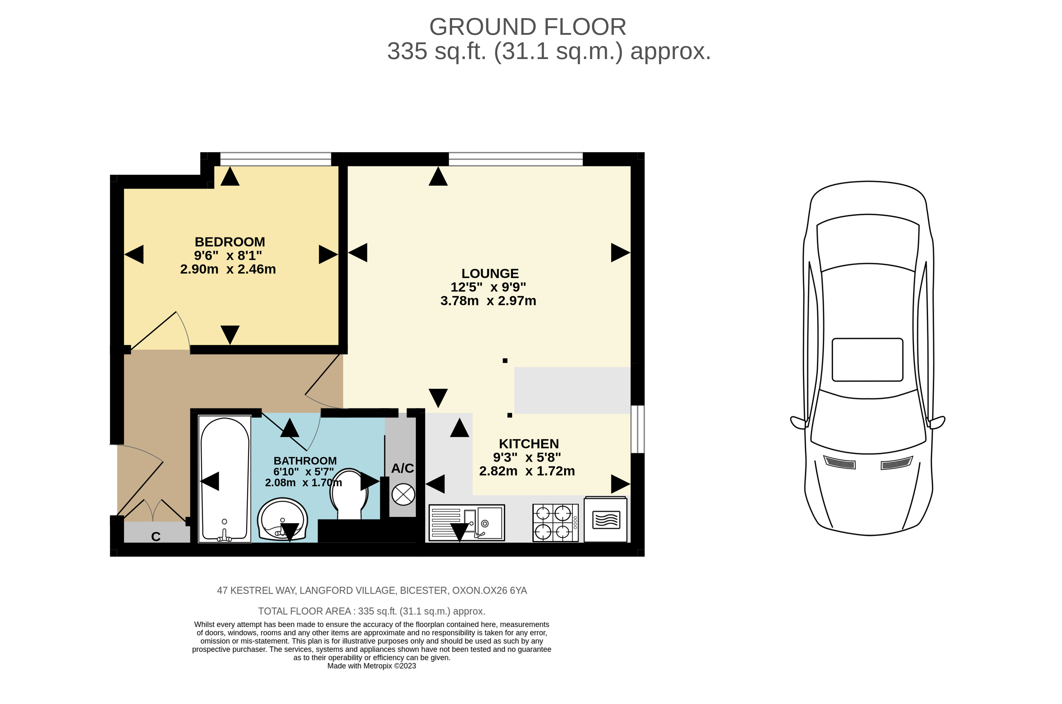 Kestrel Way, Bicester OX26, 1 bedroom flat for sale 64774113