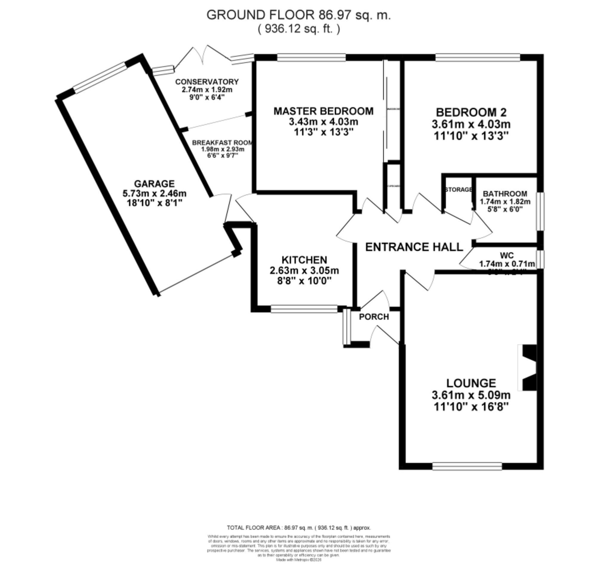 21 Elm Drive, Stoke-On-Trent floorplan