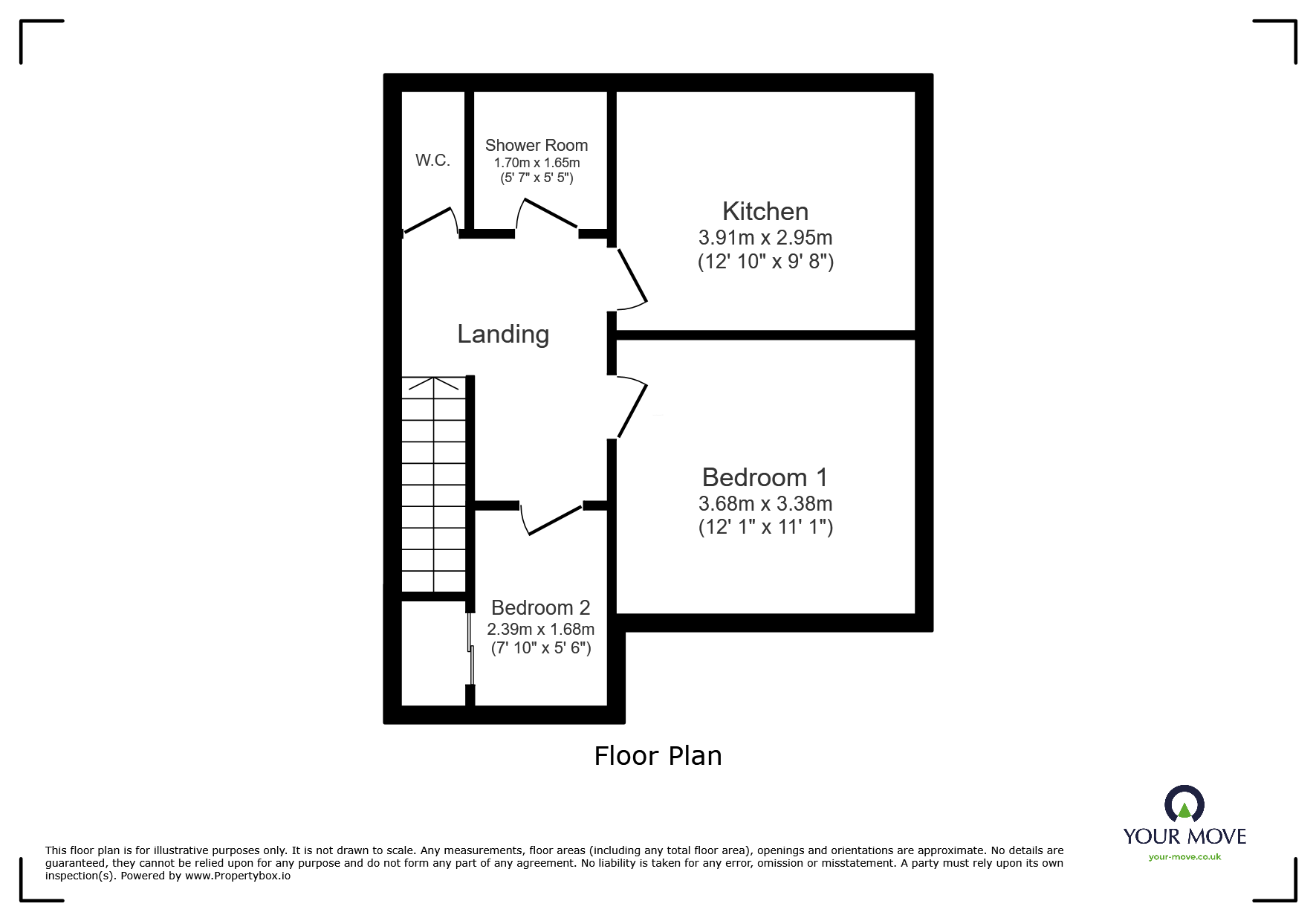 Flat A, 1, Acacia Road, South Yorkshire floorplan