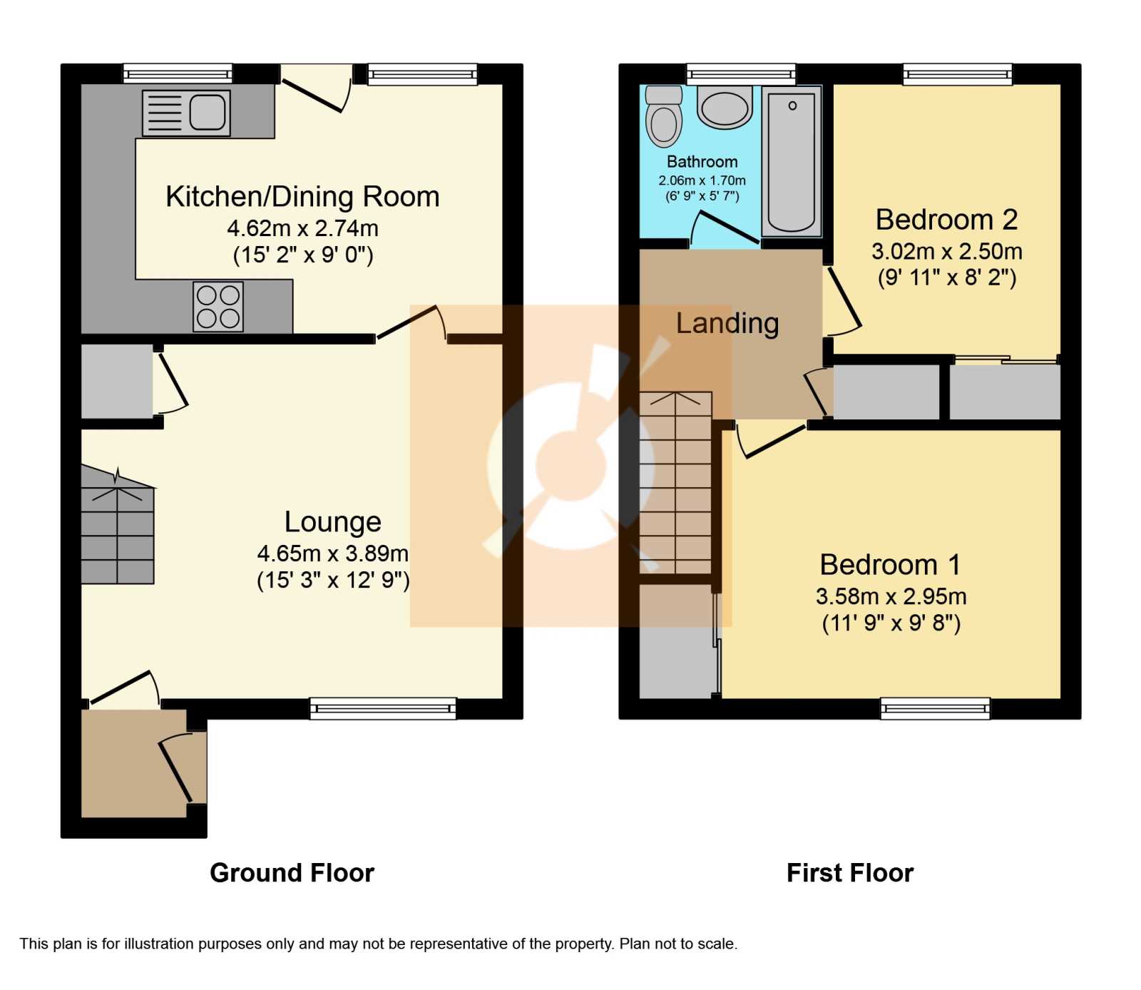 2 Bedrooms End terrace house for sale in Whitesbridge Avenue, Paisley PA3