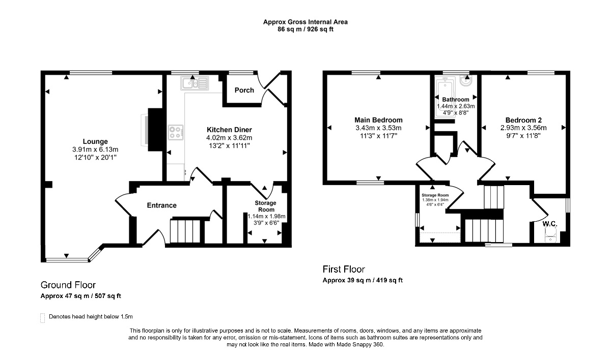 23 Whitgrave Road, Newcastle upon Tyne floorplan