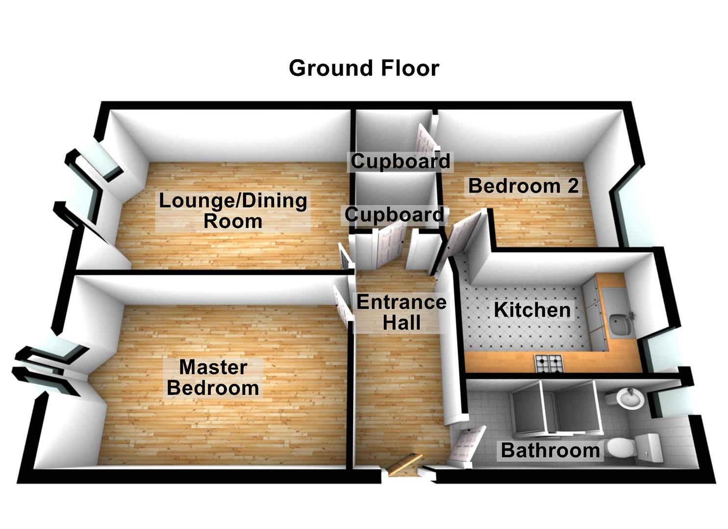 Clark Street, Airdrie ML6, 2 bedroom flat for sale 56448867