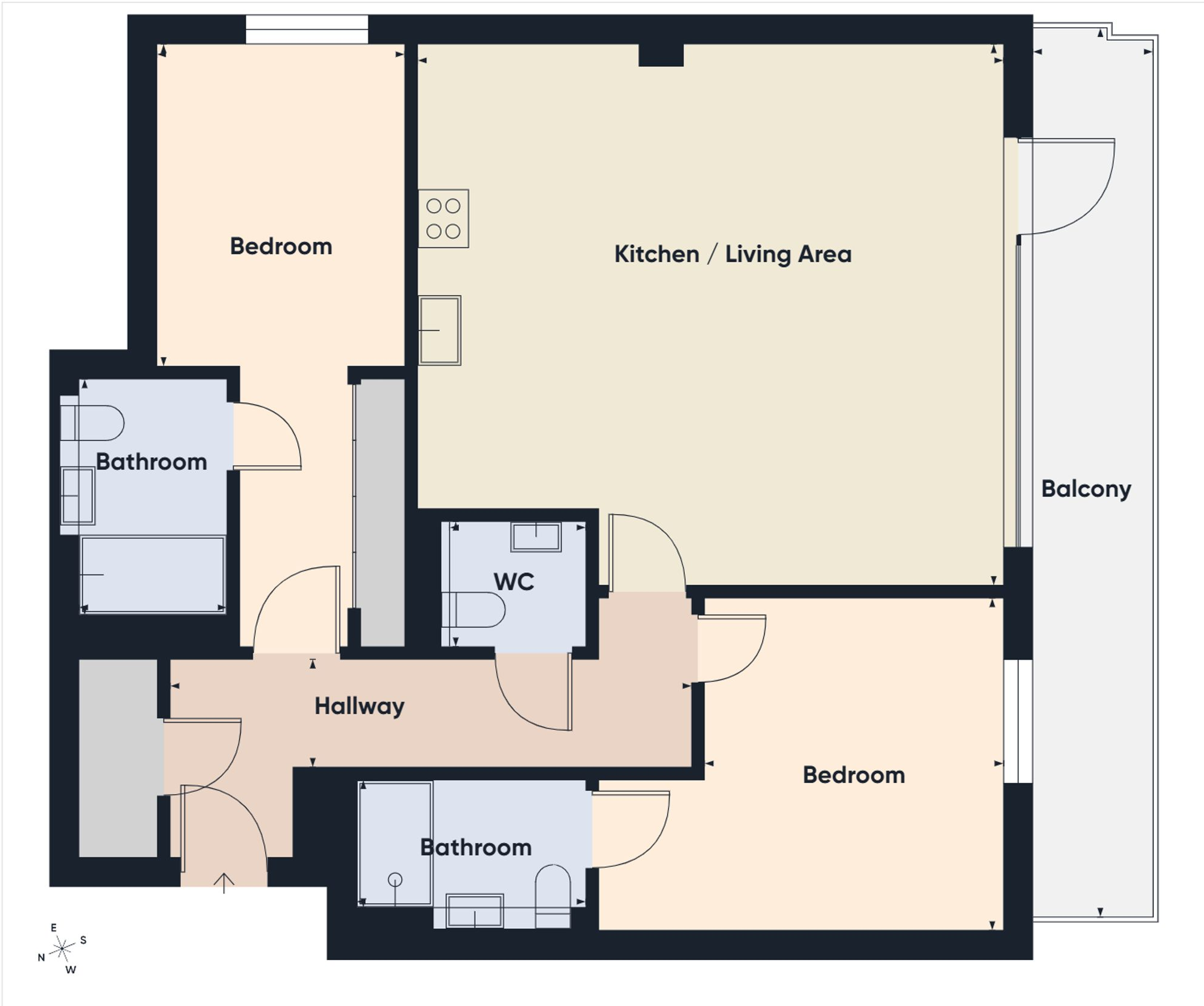 Apartment 35, Matcham House, London floorplan