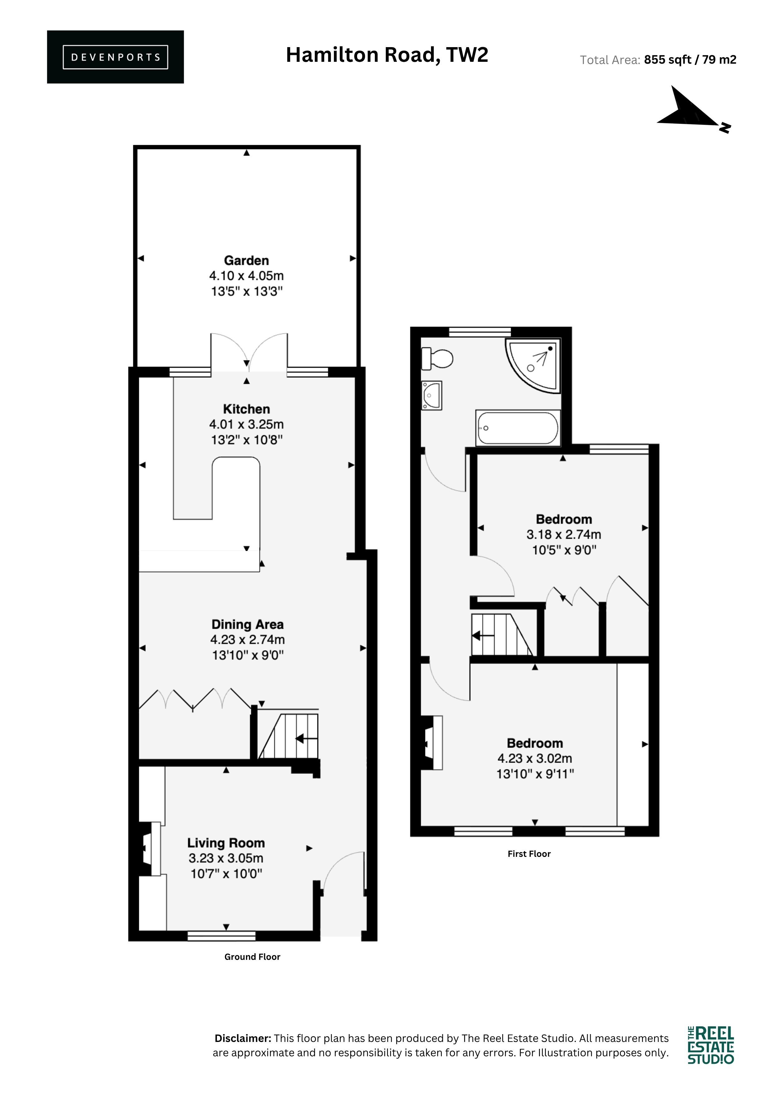 52, Hamilton Road, Twickenham floorplan