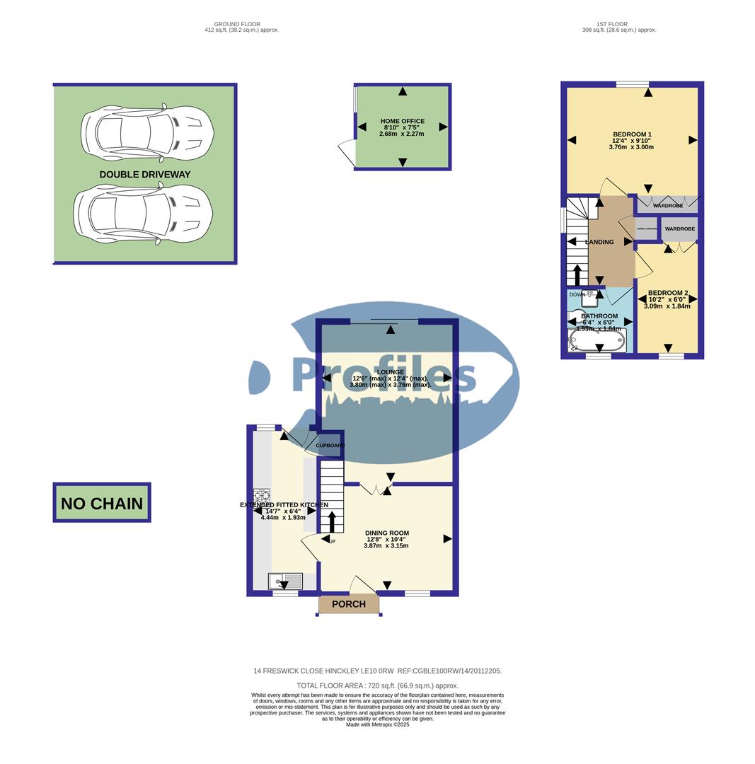 14, Freswick Close, Hinckley floorplan