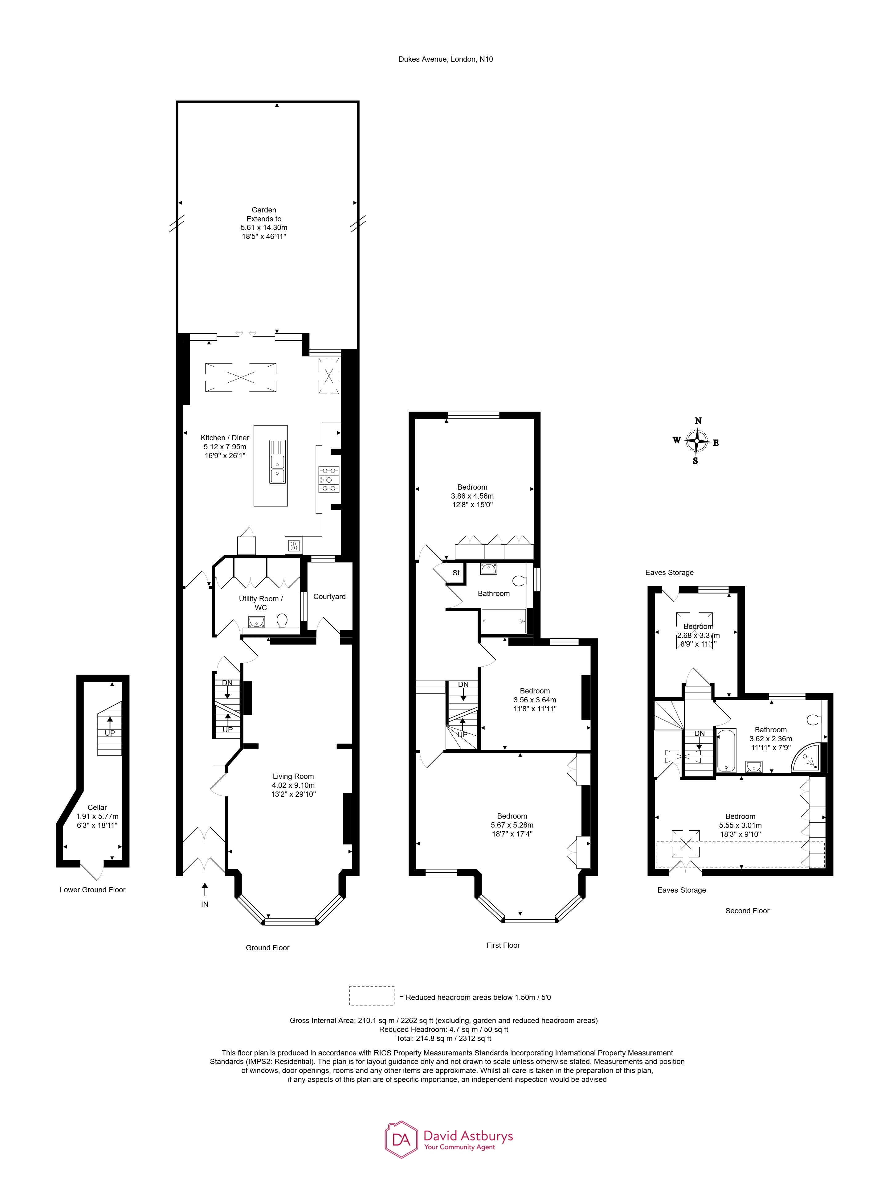 119, Dukes Avenue, London floorplan