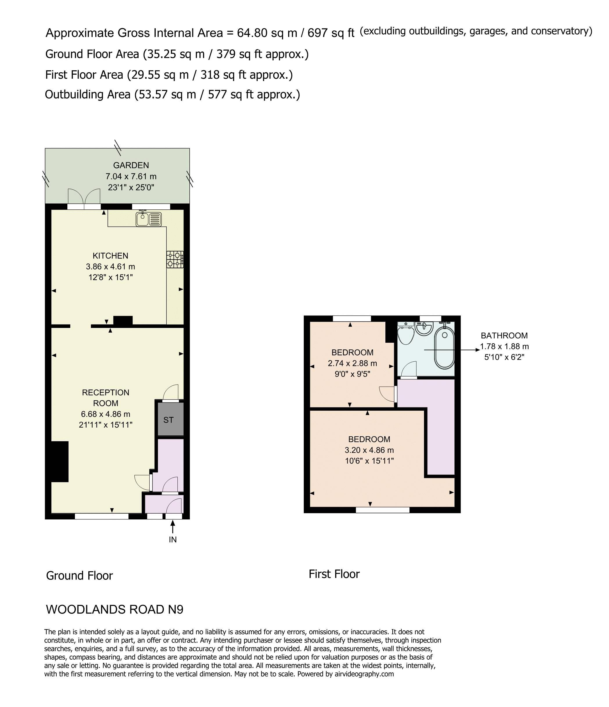 25, Woodlands Road, London floorplan