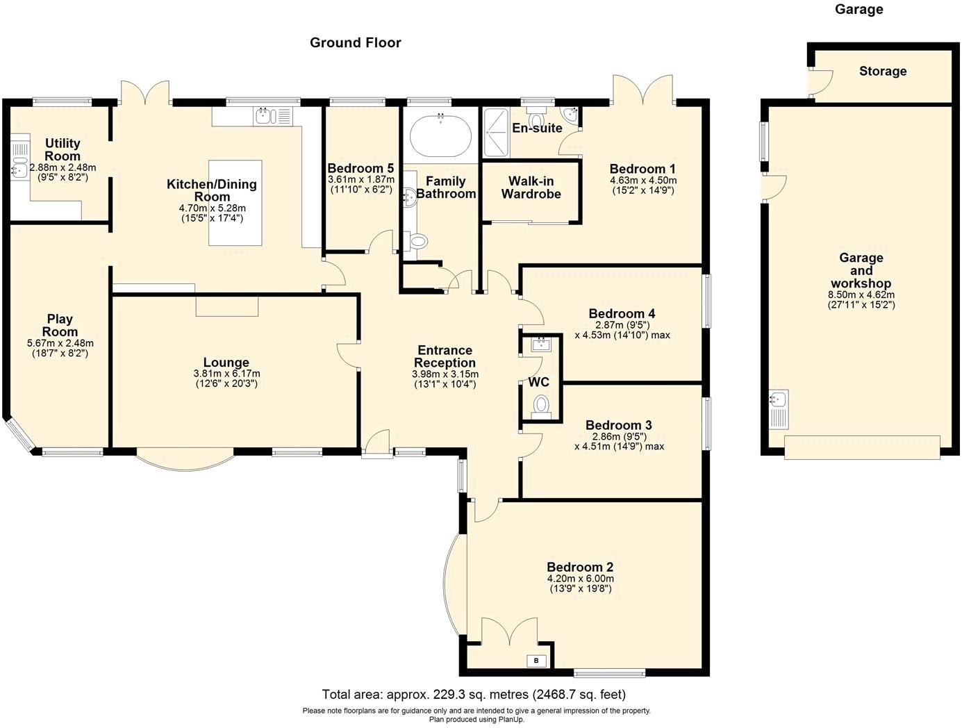 Meldena,, Temple Lane, Brough floorplan