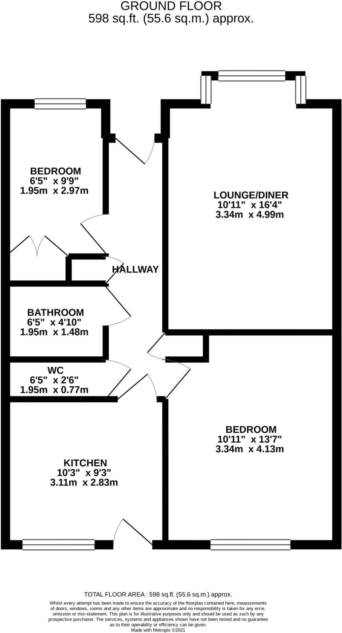 5 Somerton, Monkton Avenue, Weston-Super-Mare floorplan