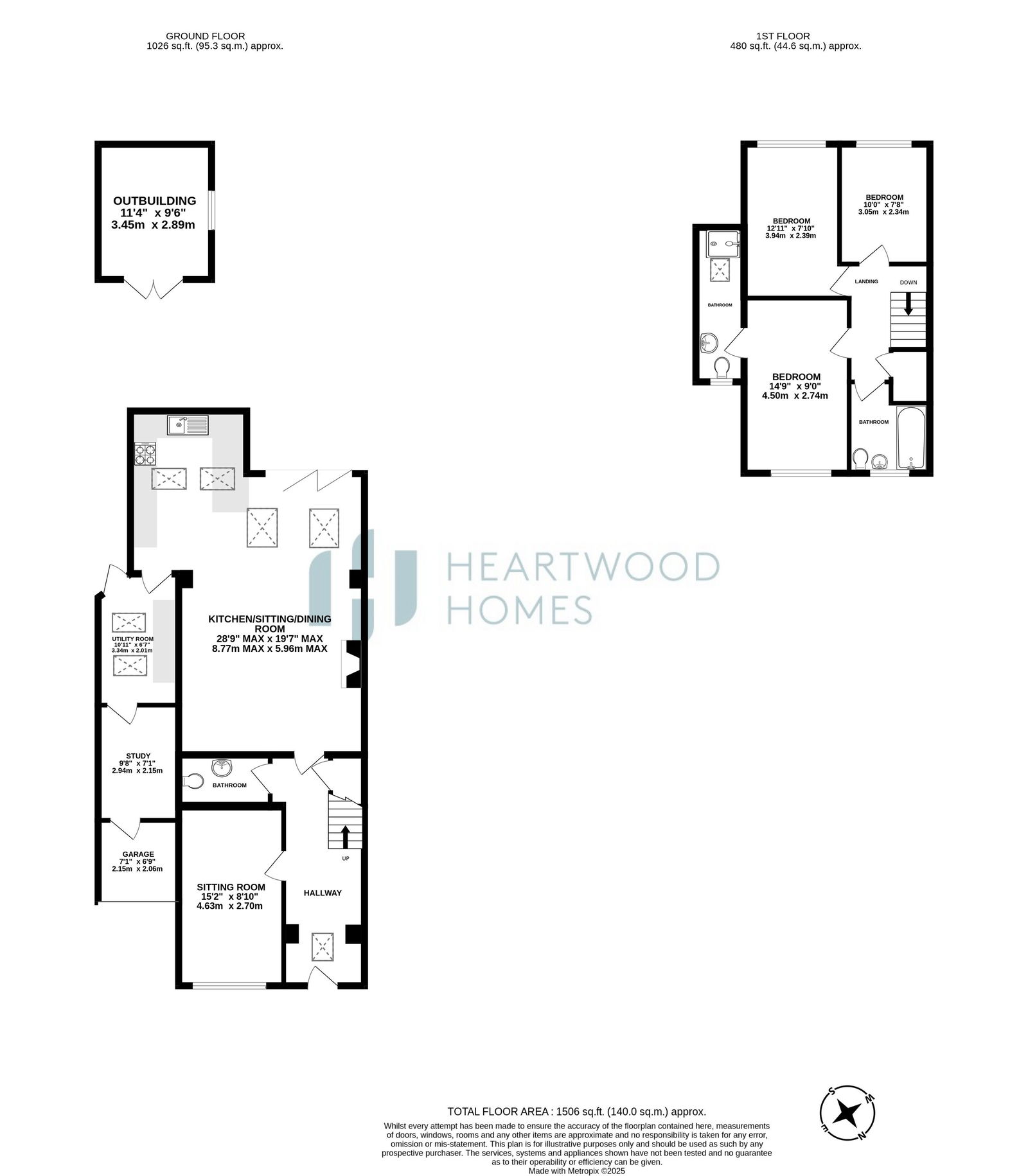 13, Gibbons Close, St. Albans floorplan