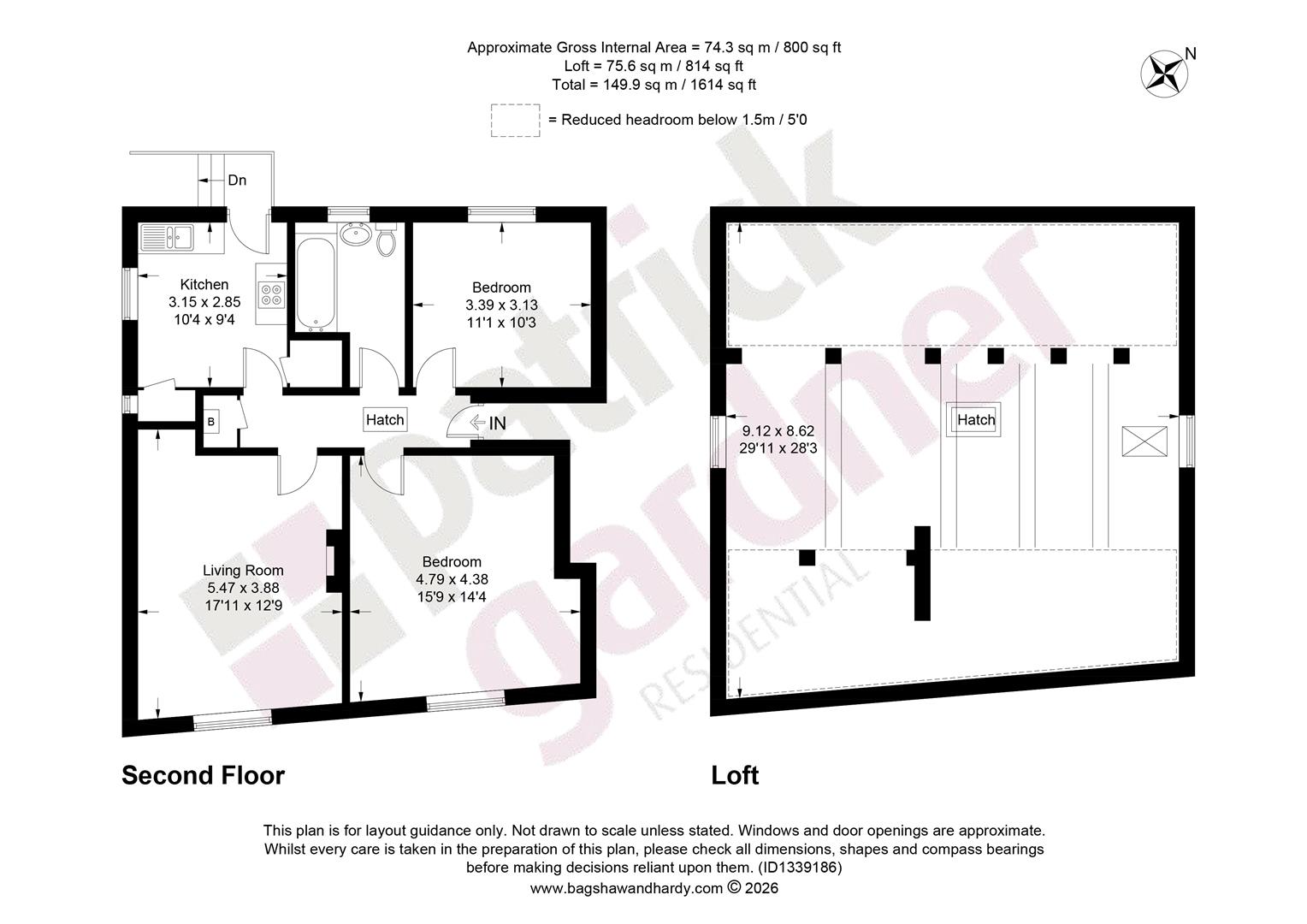 283 High Street, Dorking floorplan