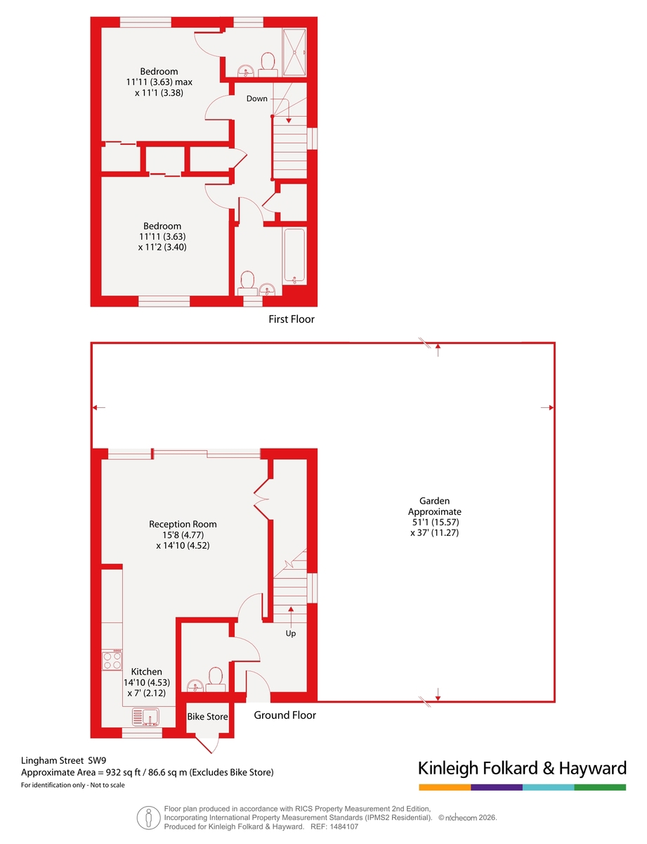 82, Lingham Street, London floorplan