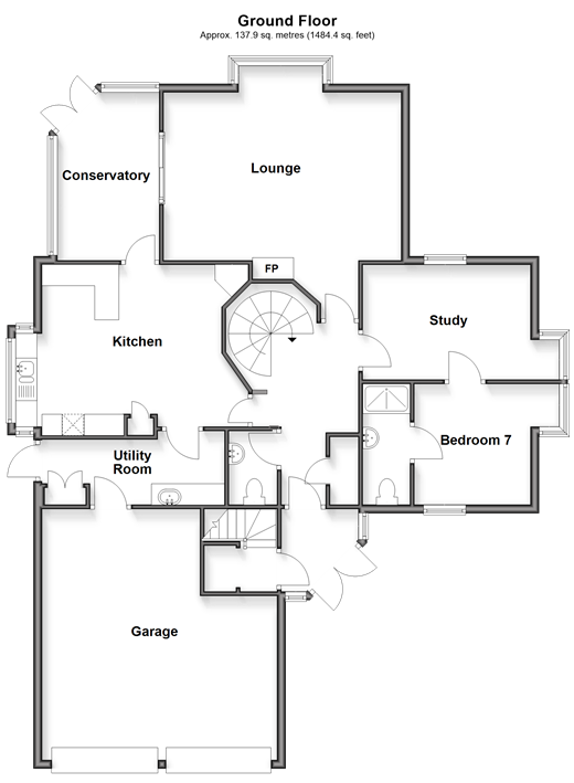 Newhaven Road Rodmell, Lewes floorplan
