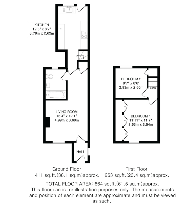 17, London Road, Woolmer Green floorplan