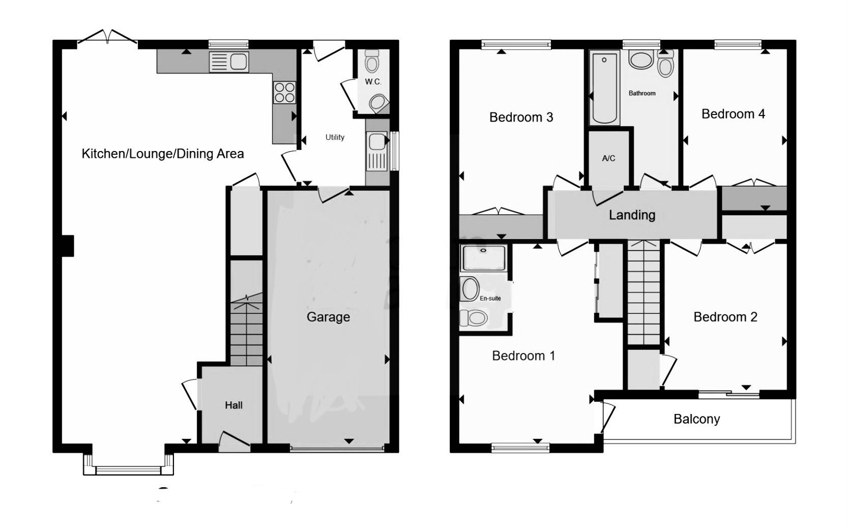 1, Gerddi Gwenllian, Kidwelly floorplan