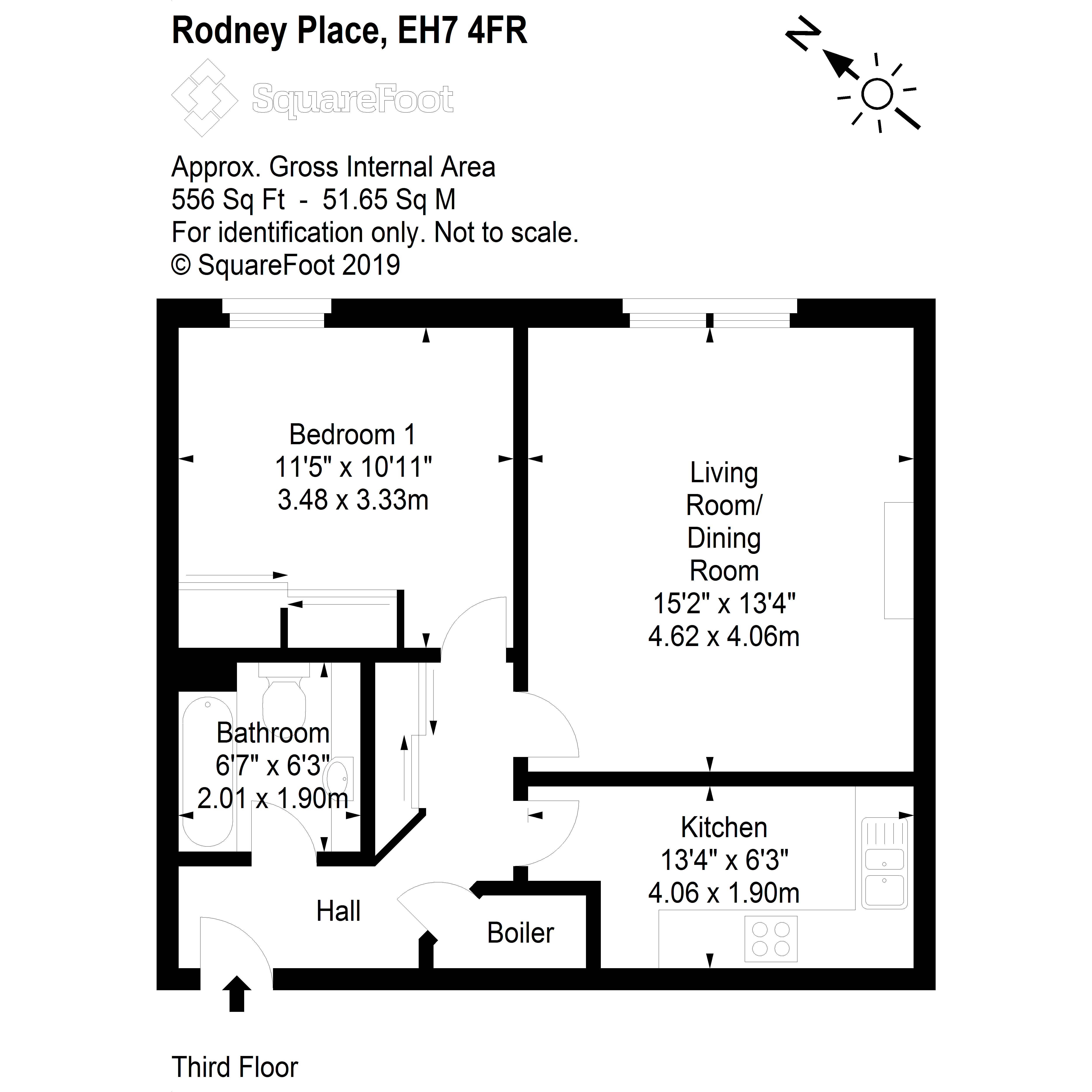 1 Bedrooms Flat for sale in Rodney Place, Edinburgh, Midlothian EH7