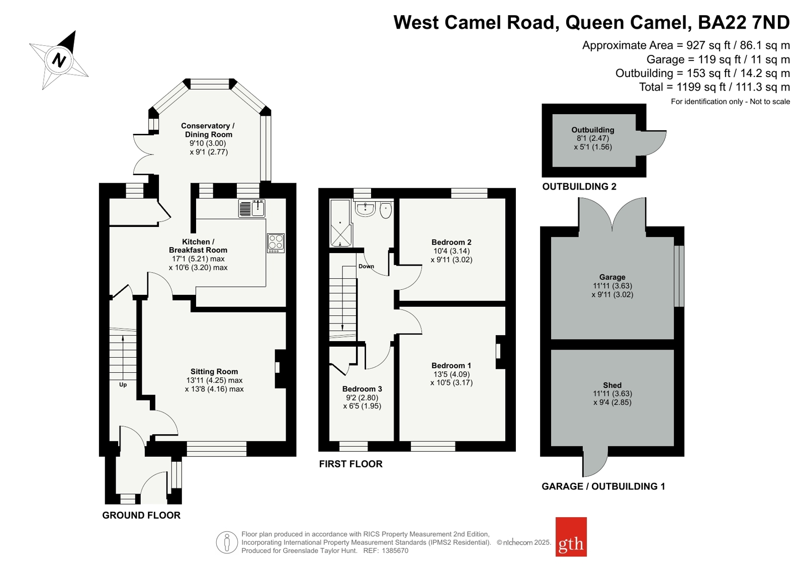 18, South View, Queen Camel floorplan