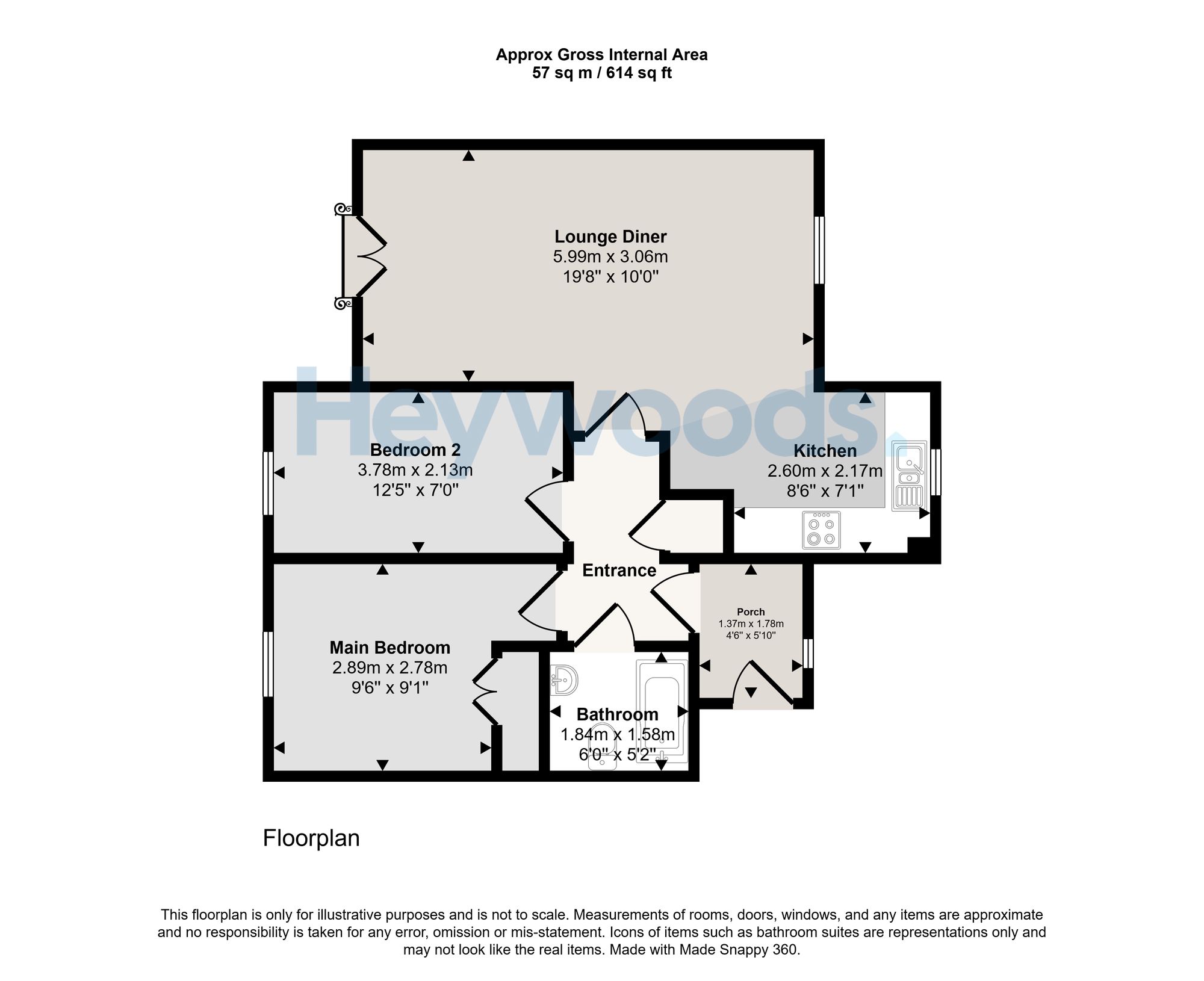 Flat 3, Tansy Rise Tansy Way, Newcastle floorplan