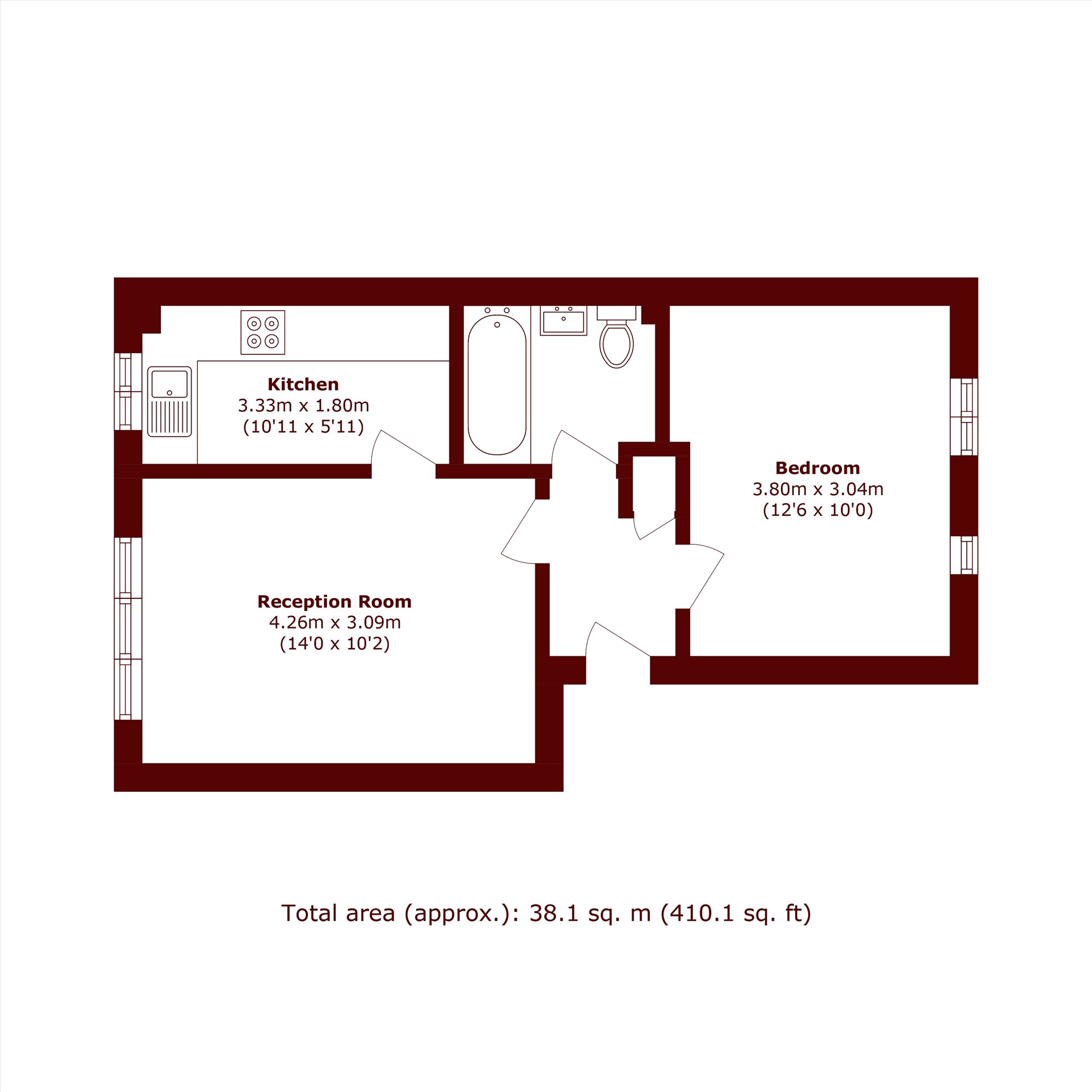 48, Bernard Ashley Drive, London floorplan