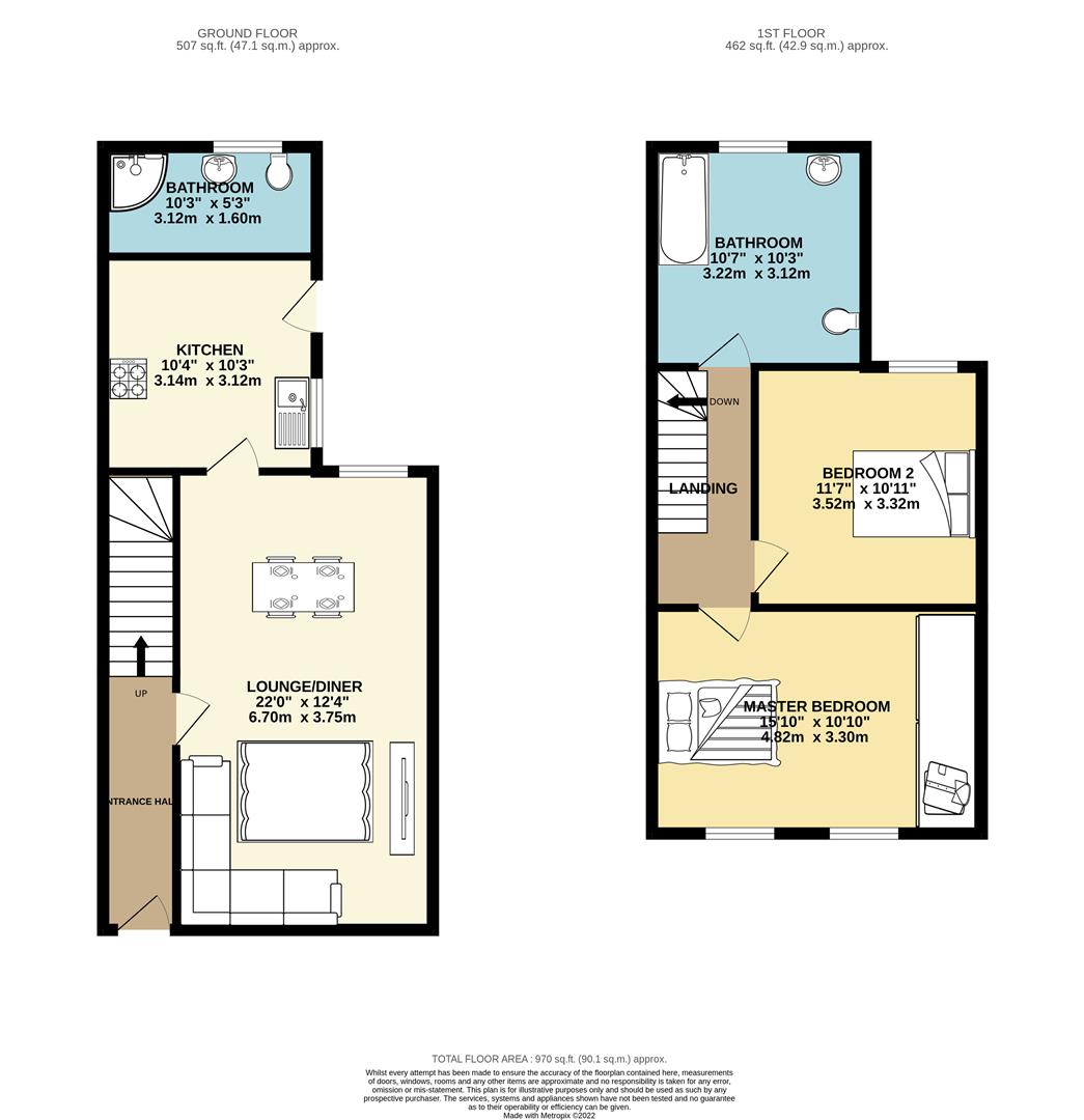 Cambria Street, Griffithstown, Pontypool NP4, 2 bedroom terraced house