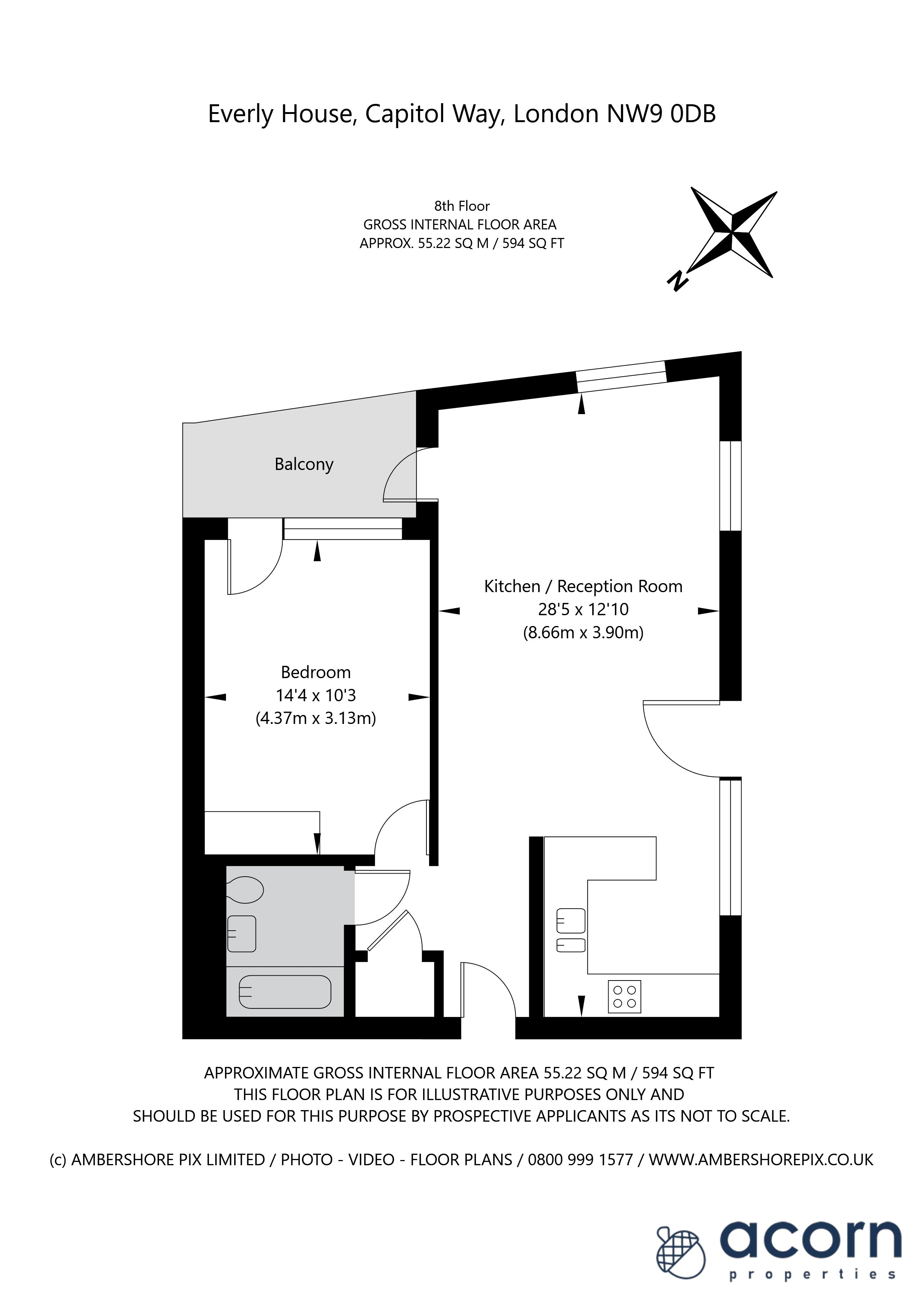 53, Everly House, Capitol Way floorplan
