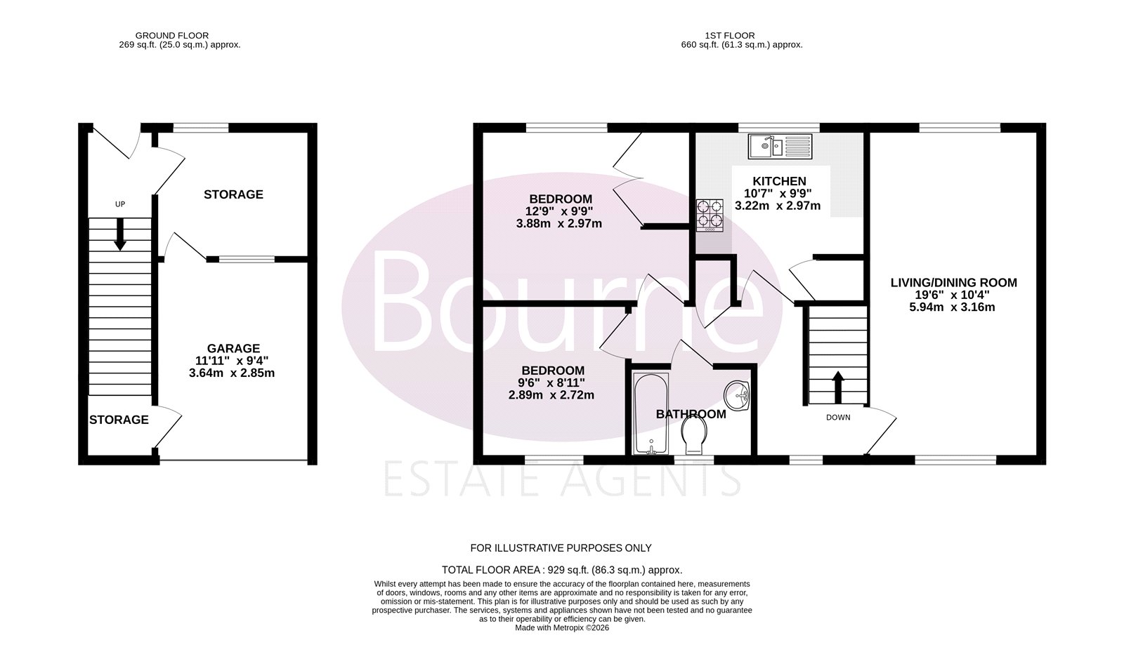 16, Claines Street, Alton floorplan
