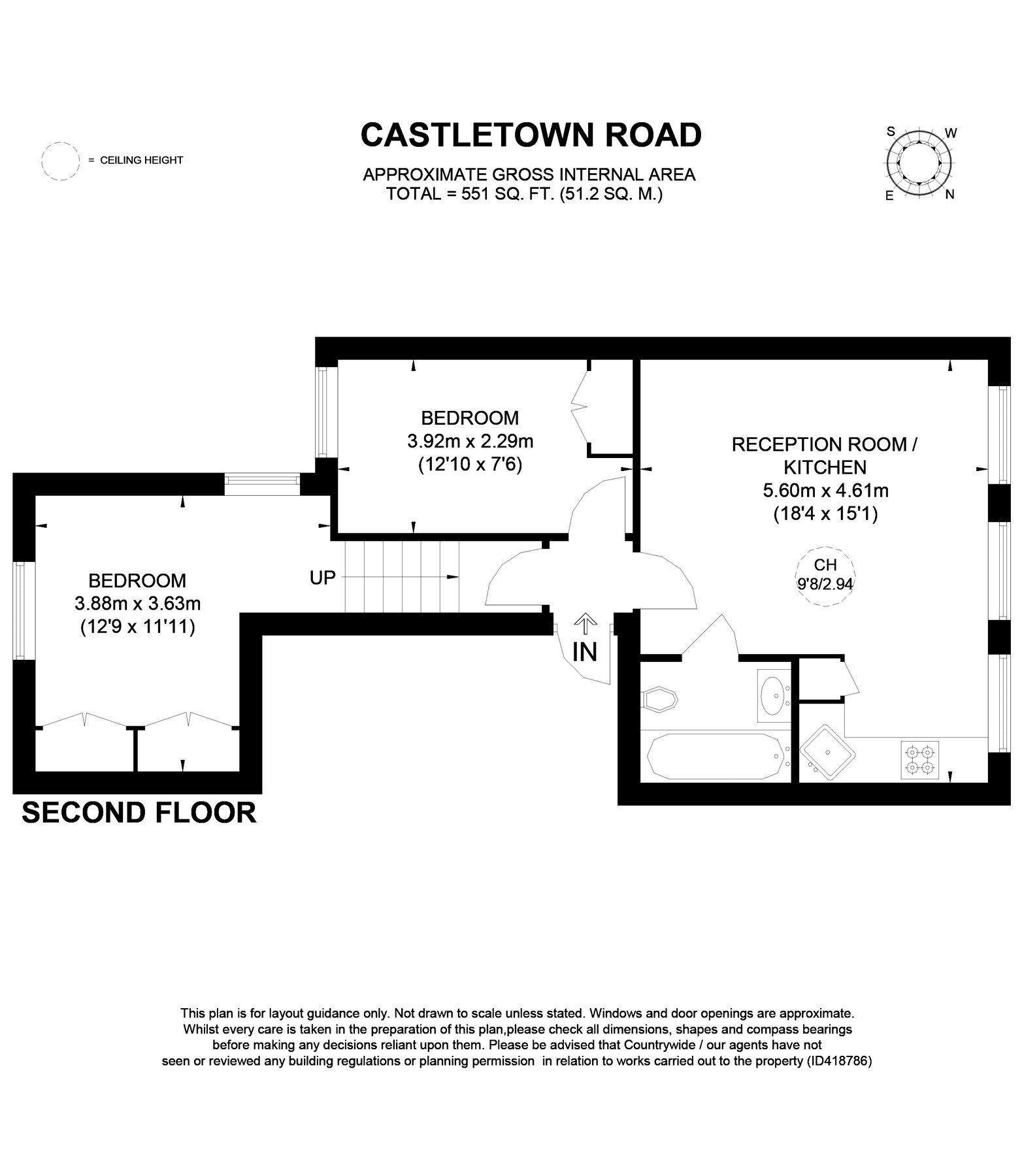 Castletown Road, Fulham floorplan