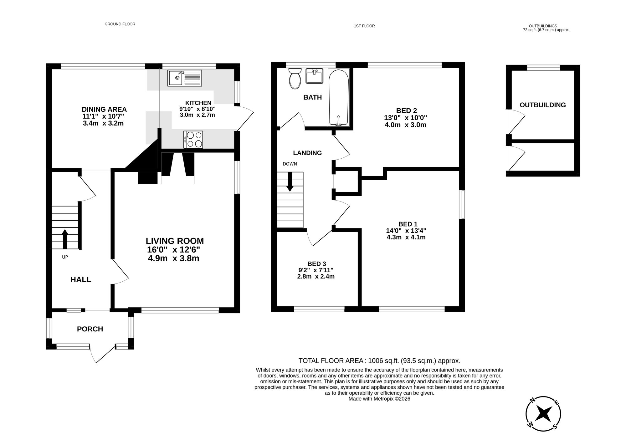 9 Old Meadow Lane, Altrincham floorplan