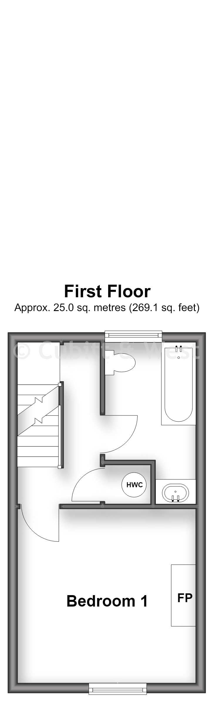 Blackness Villas, Blackness Road, Crowborough floorplan
