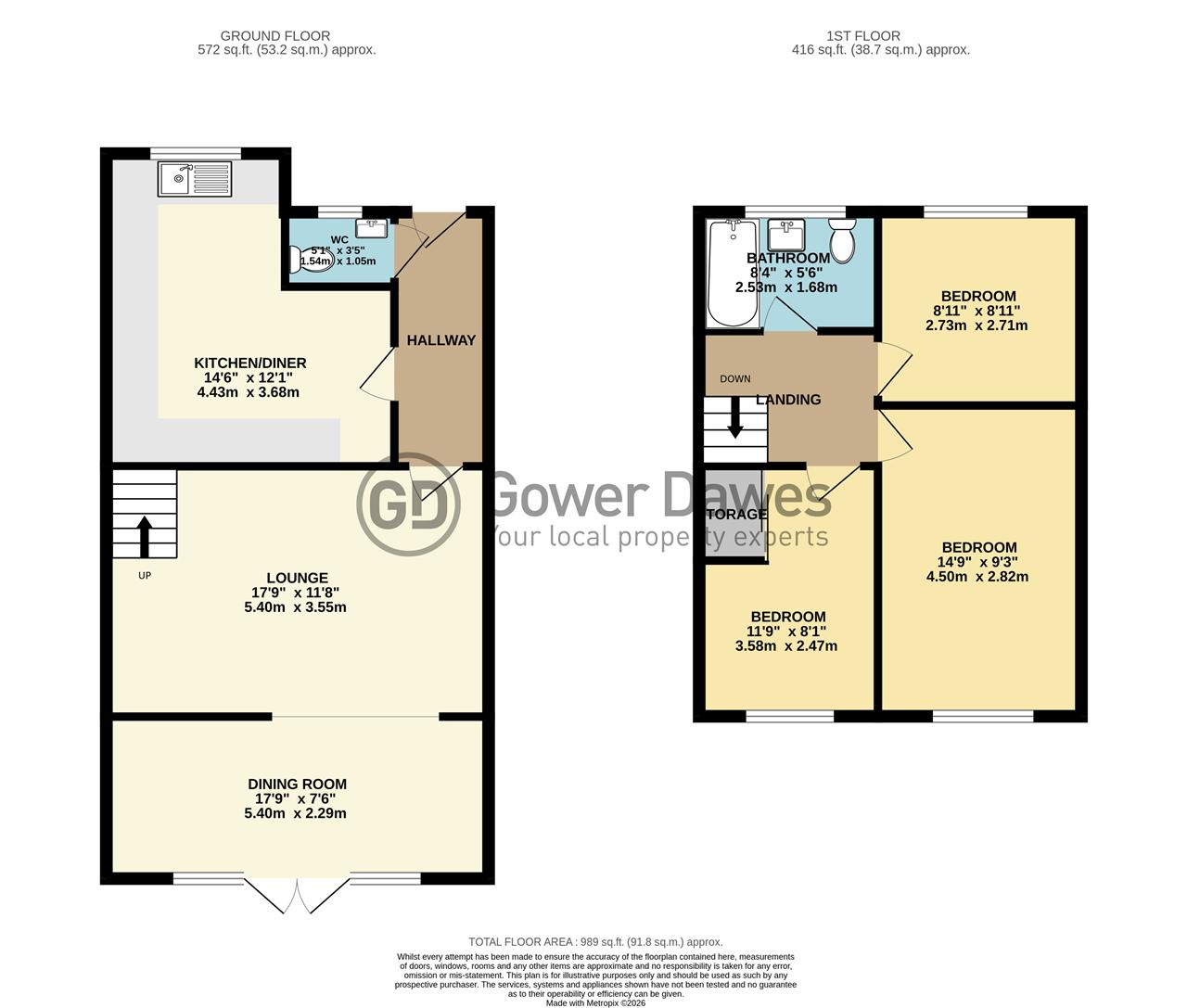 15, Furness Close, Chadwell St.Mary floorplan